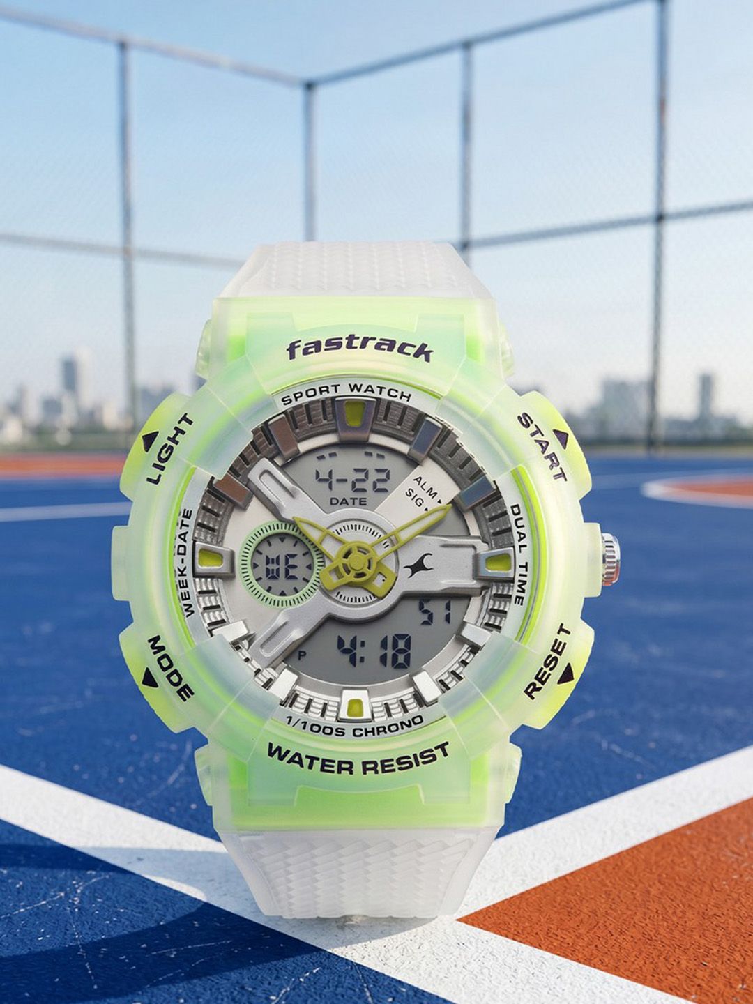 Fastrack Men Streetstyle 6 Ana Digi Silver Dial Watch - 38132PP01W-picture-13