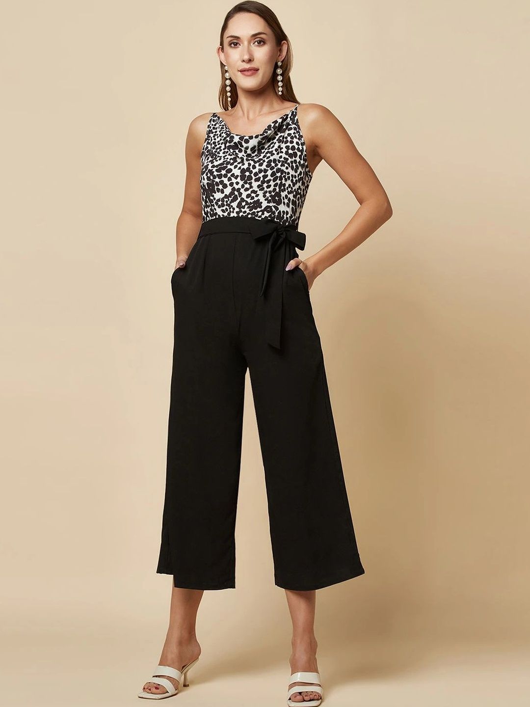 PINK PODS Cowl Neck Printed Culotte Jumpsuit-picture-39