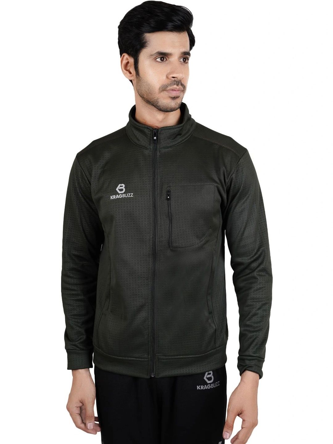 KRAGBUZZ Men Fleece Training or Gym Sporty Jacket-picture-19