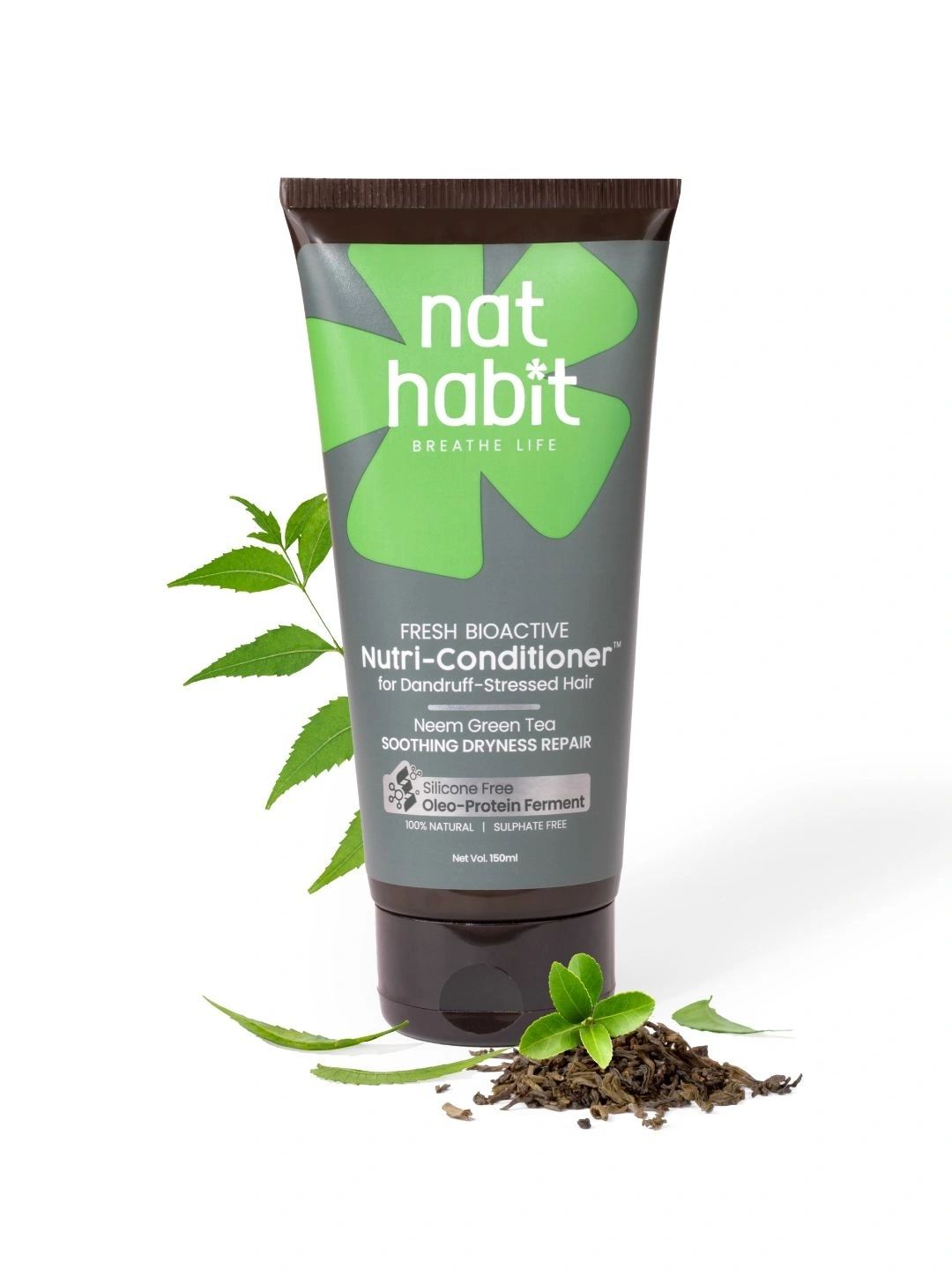 Nat Habit Neem Green Tea Nutri-Conditioner For Dandruff-Stressed Hair - 150 ml-picture-48