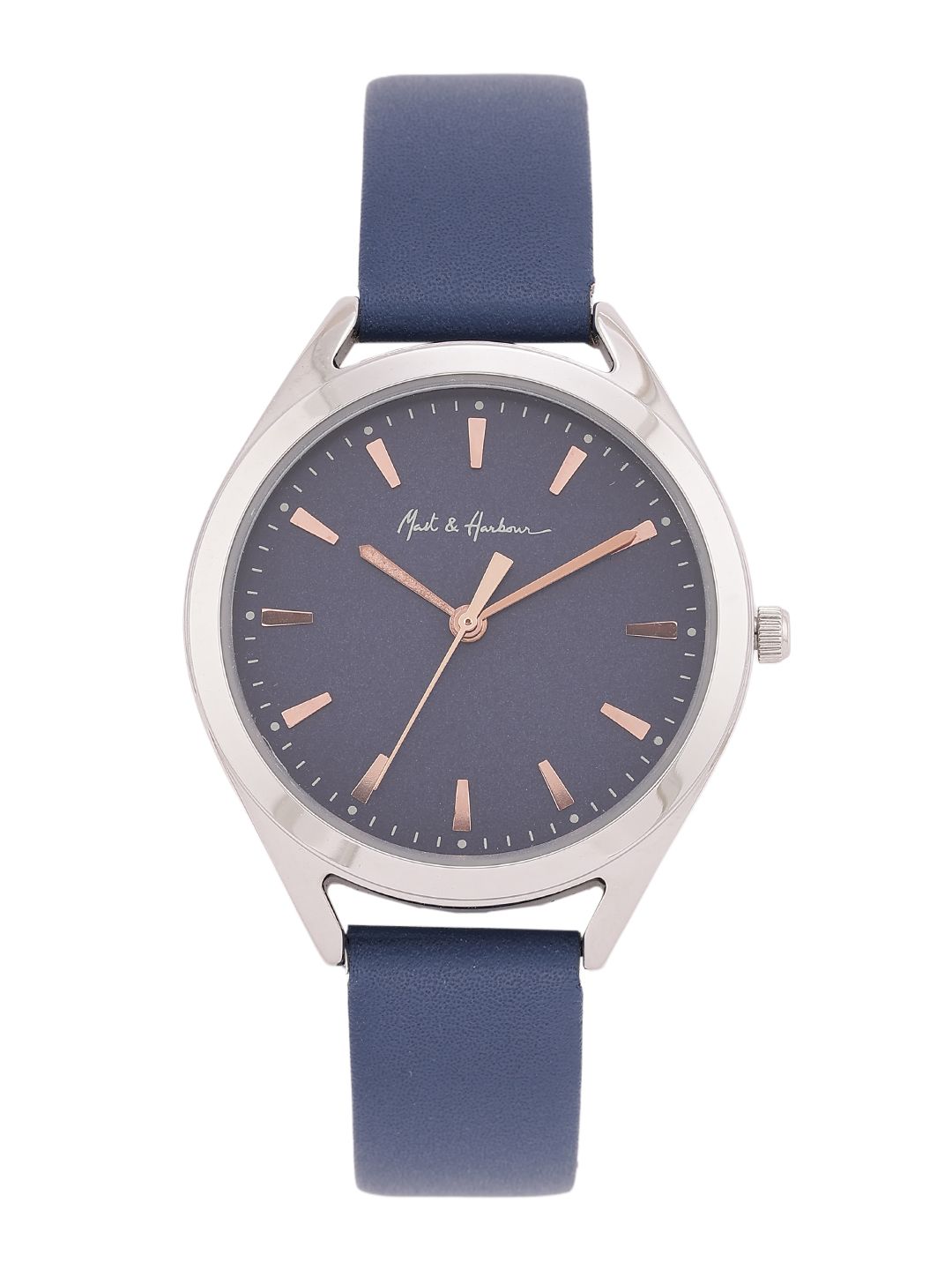 Mast & Harbour Unisex Brass Dial Analogue Watch 2602MG040-image-6