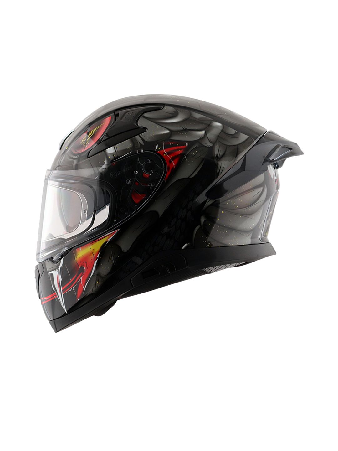 AXOR Apex Venomous Printed Scratch Resistant Full Face Riding Helmet DOT & ISI Certified-picture-19
