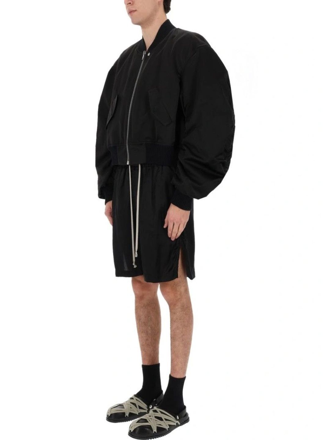 Rick Owens Men Crop Bomber Jacket-picture-13