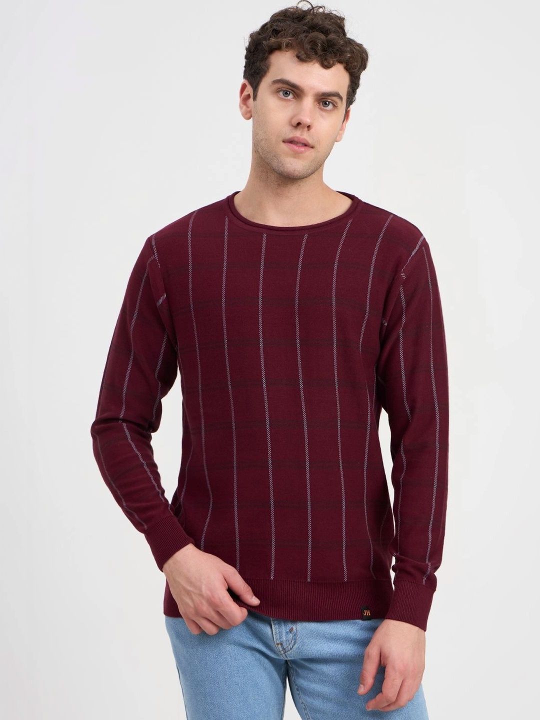 JoE Hazel Men Checked Pullover-picture-31