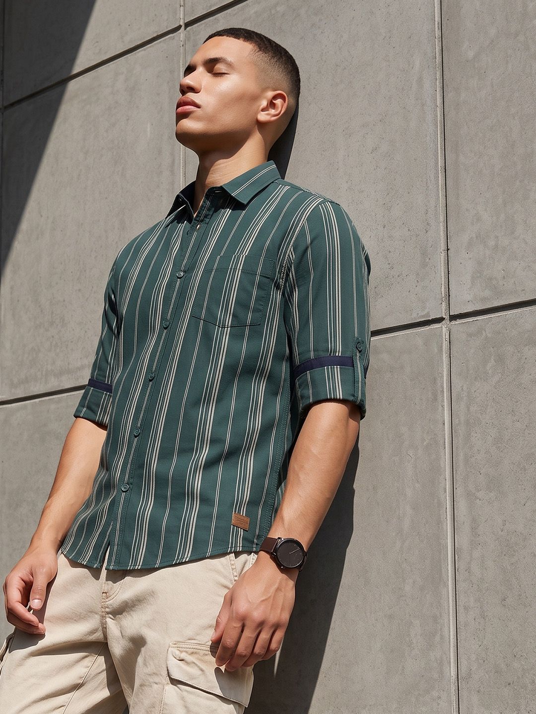 The Roadster Life Co. Striped Pure Cotton Casual Shirt-picture-40