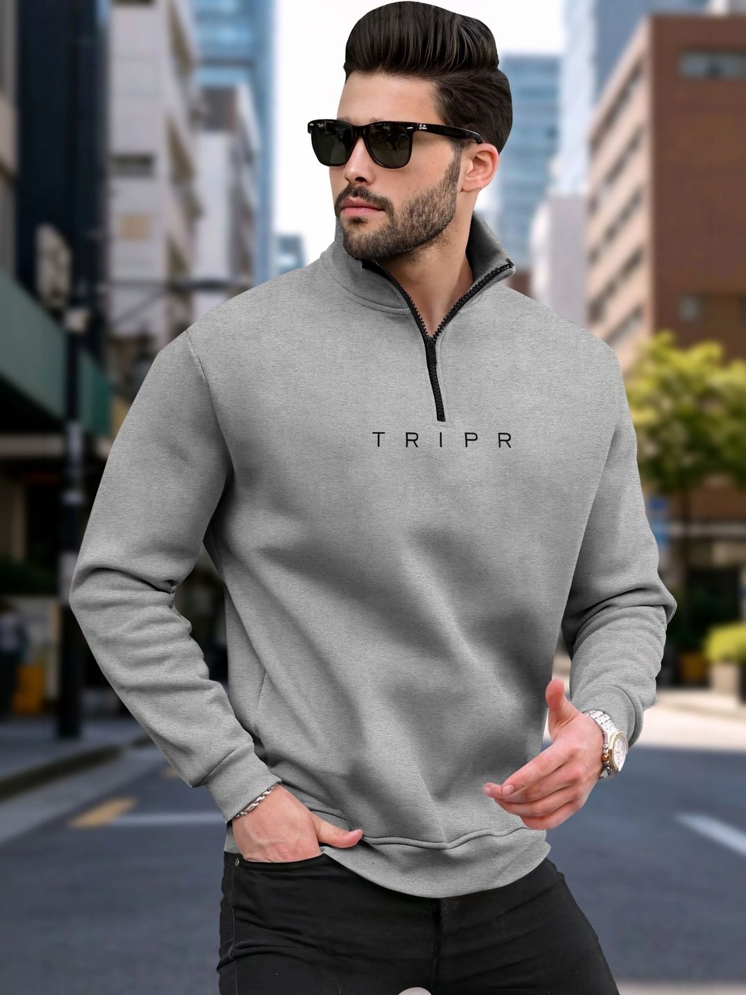 TRIPR Men Typography Pullover-picture-13