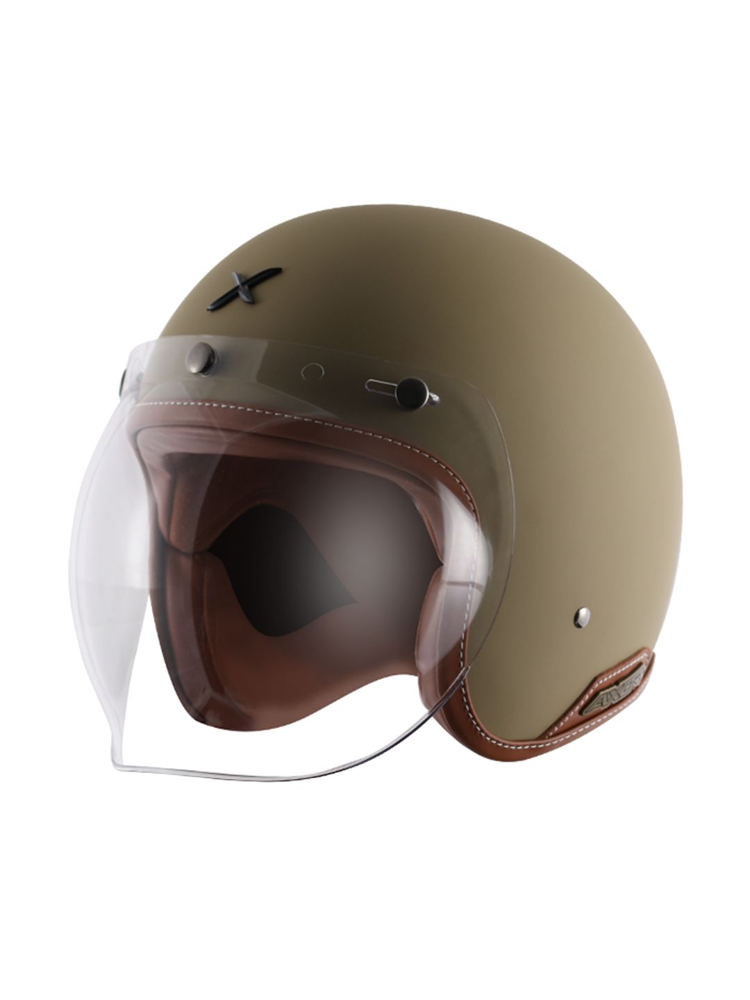 AXOR Unisex Retro Jet Open Face Helmet DOT & ISI Certified-picture-34