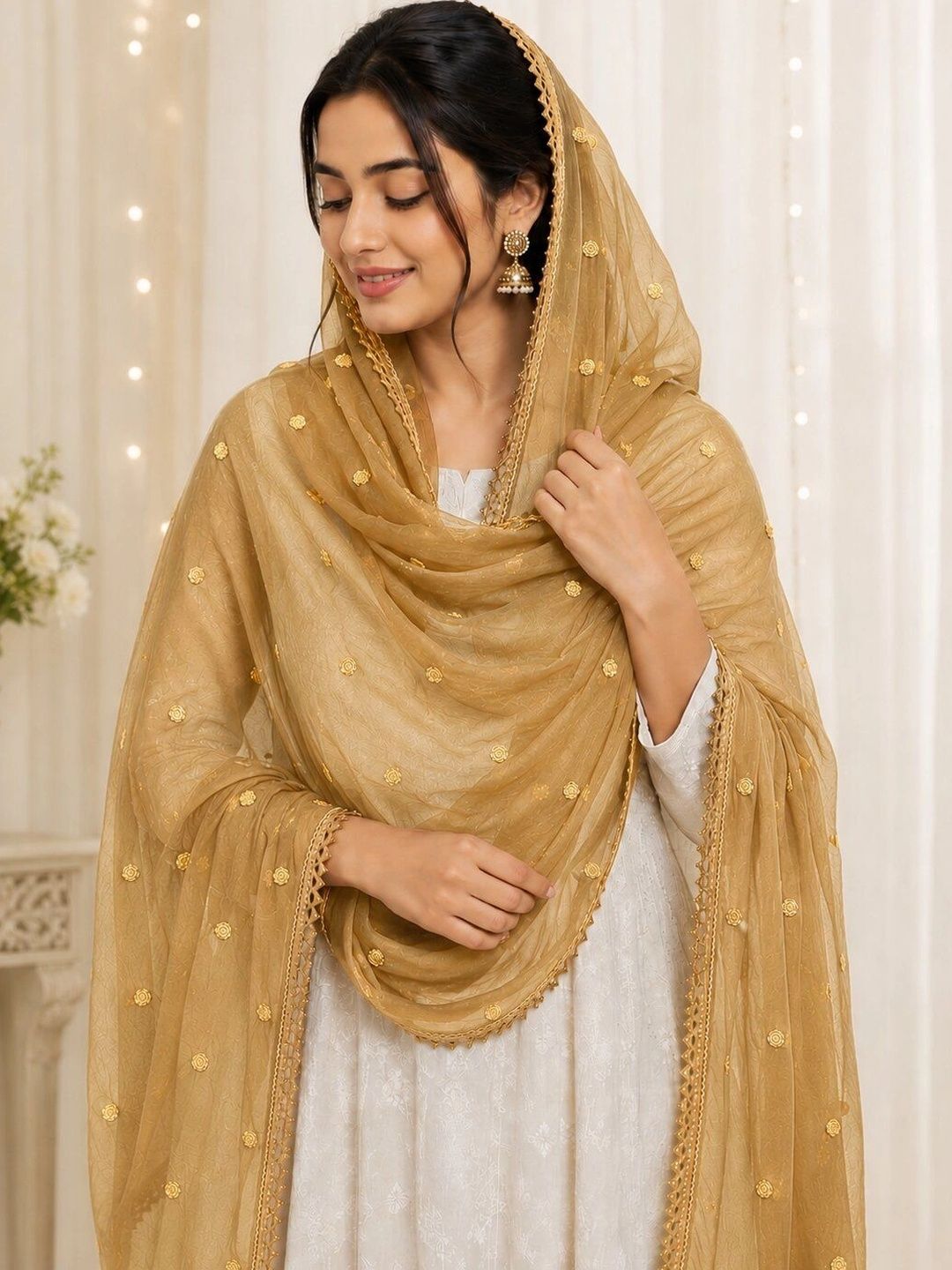 Ground Fashion Dupatta with Sequinned-picture-41