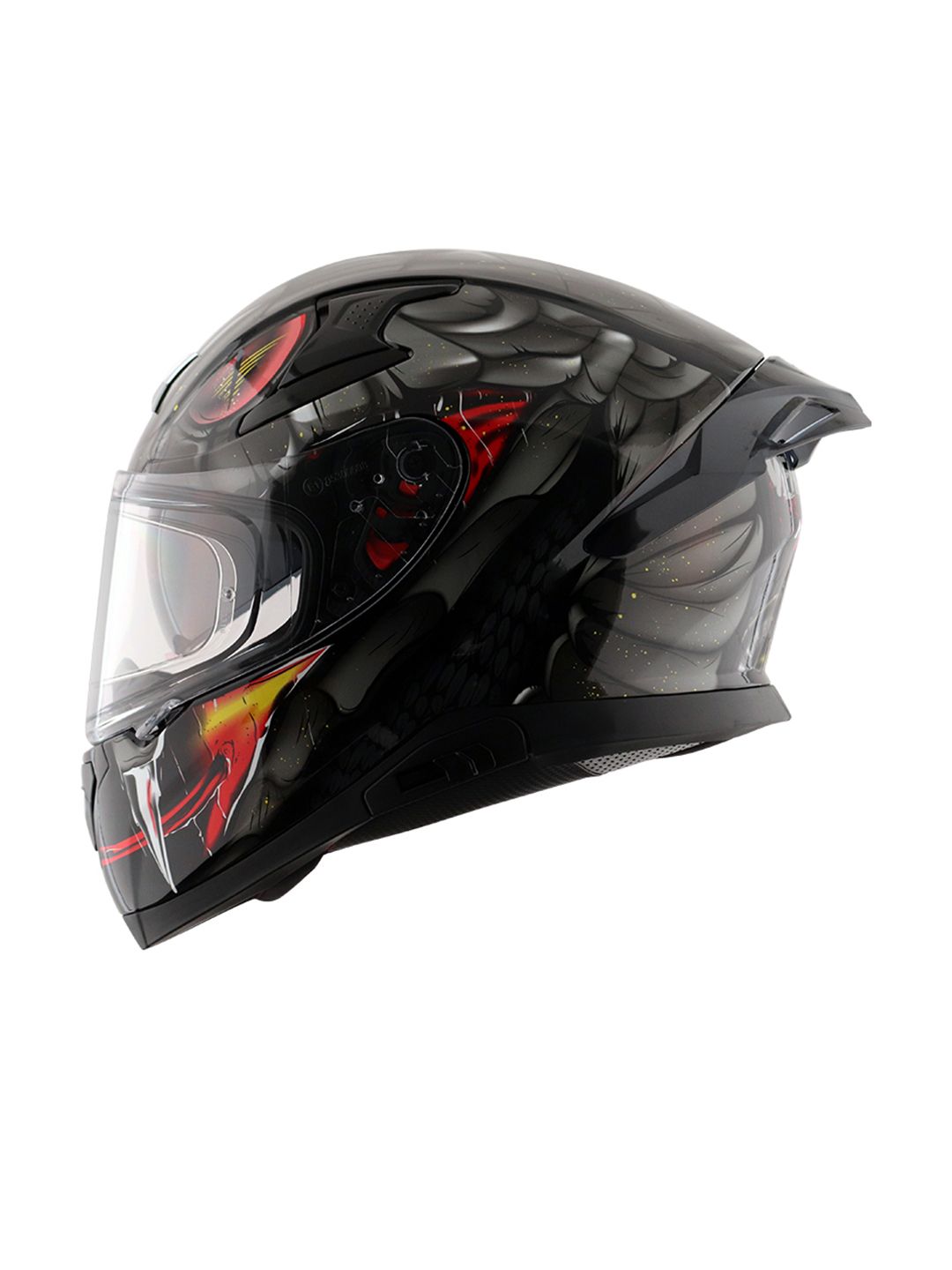 AXOR Apex Venomous Printed Scratch Resistant Full Face Riding Helmet DOT & ISI Certified-picture-30