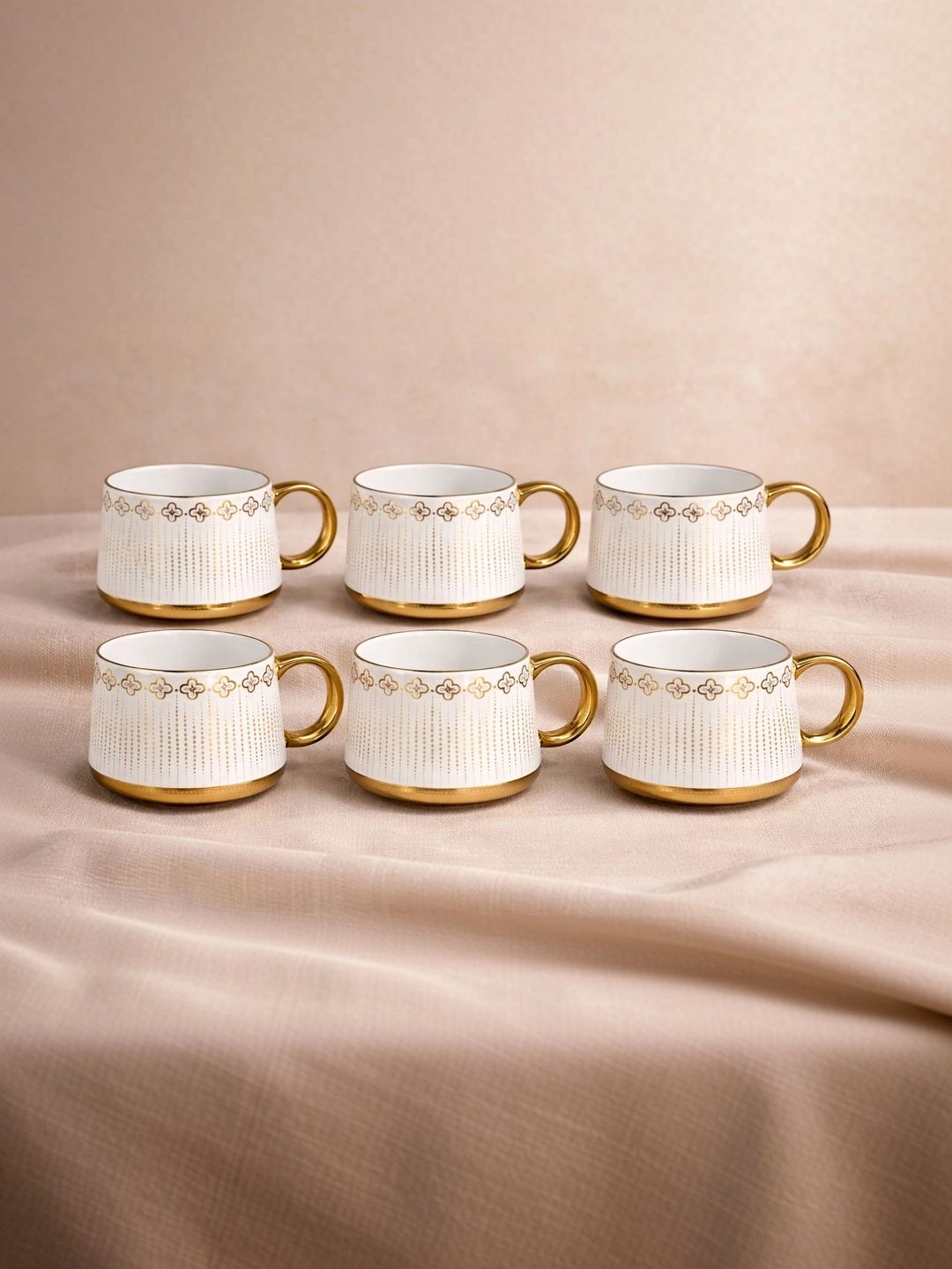 THE COVE TALES Multicoloured Geometric Printed Porcelain Glossy Mugs Set of Cups and Mugs-picture-12
