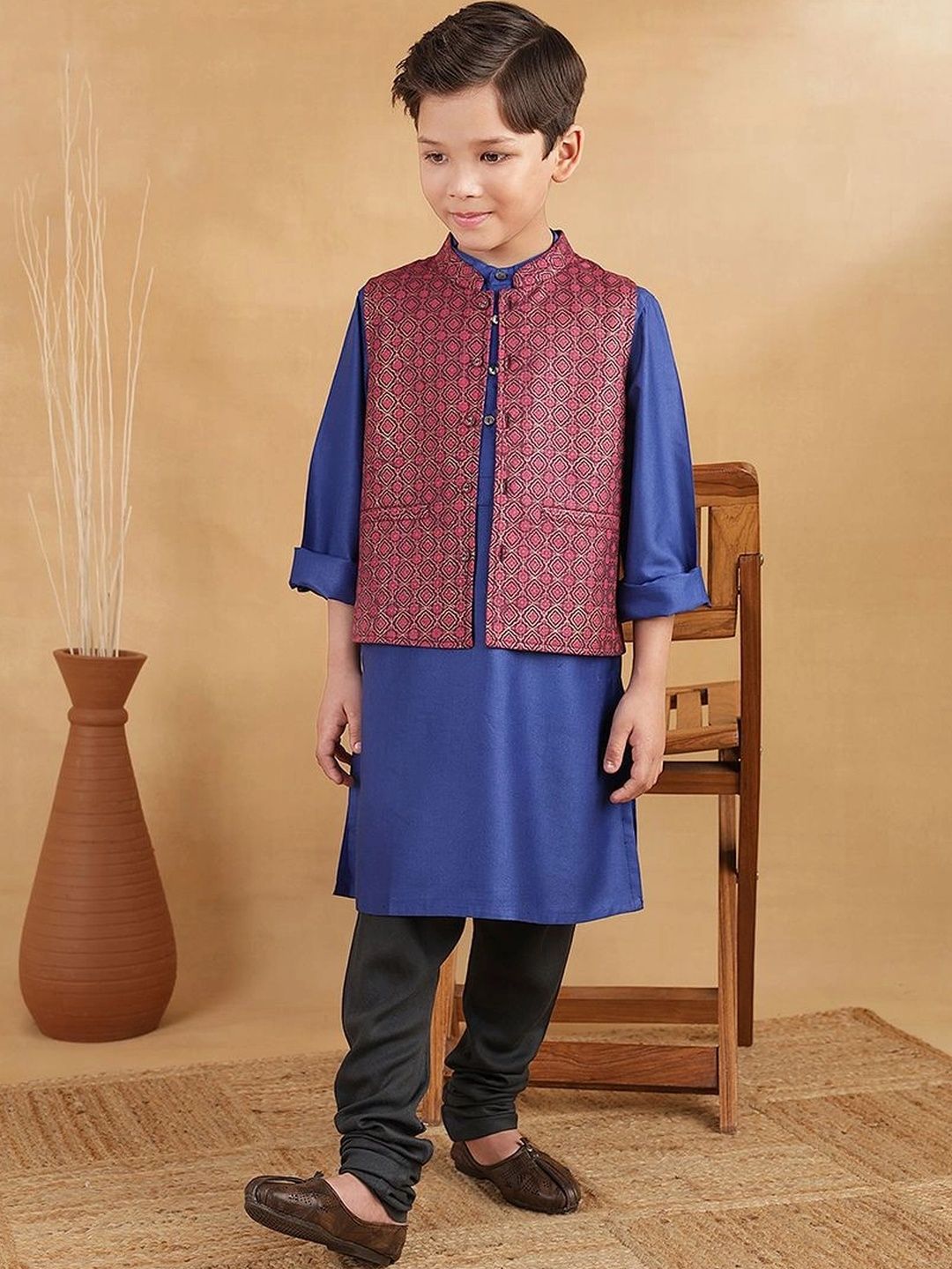 Fabindia Woven Design Nehru Jackets-picture-29