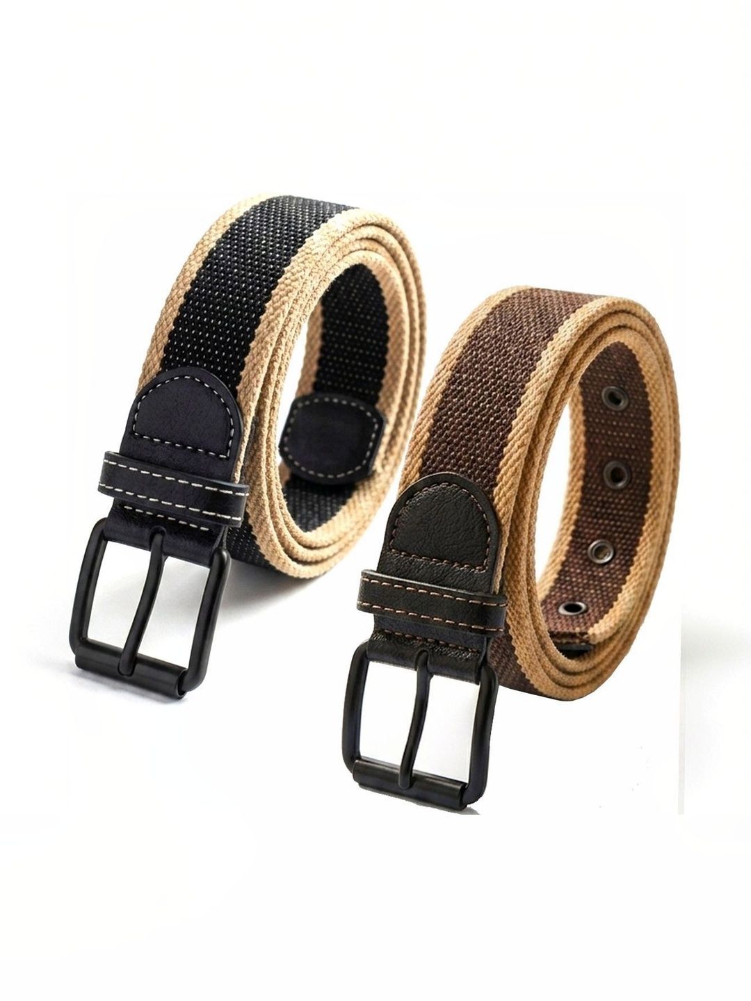 Elligator Men Striped Belt-picture-27