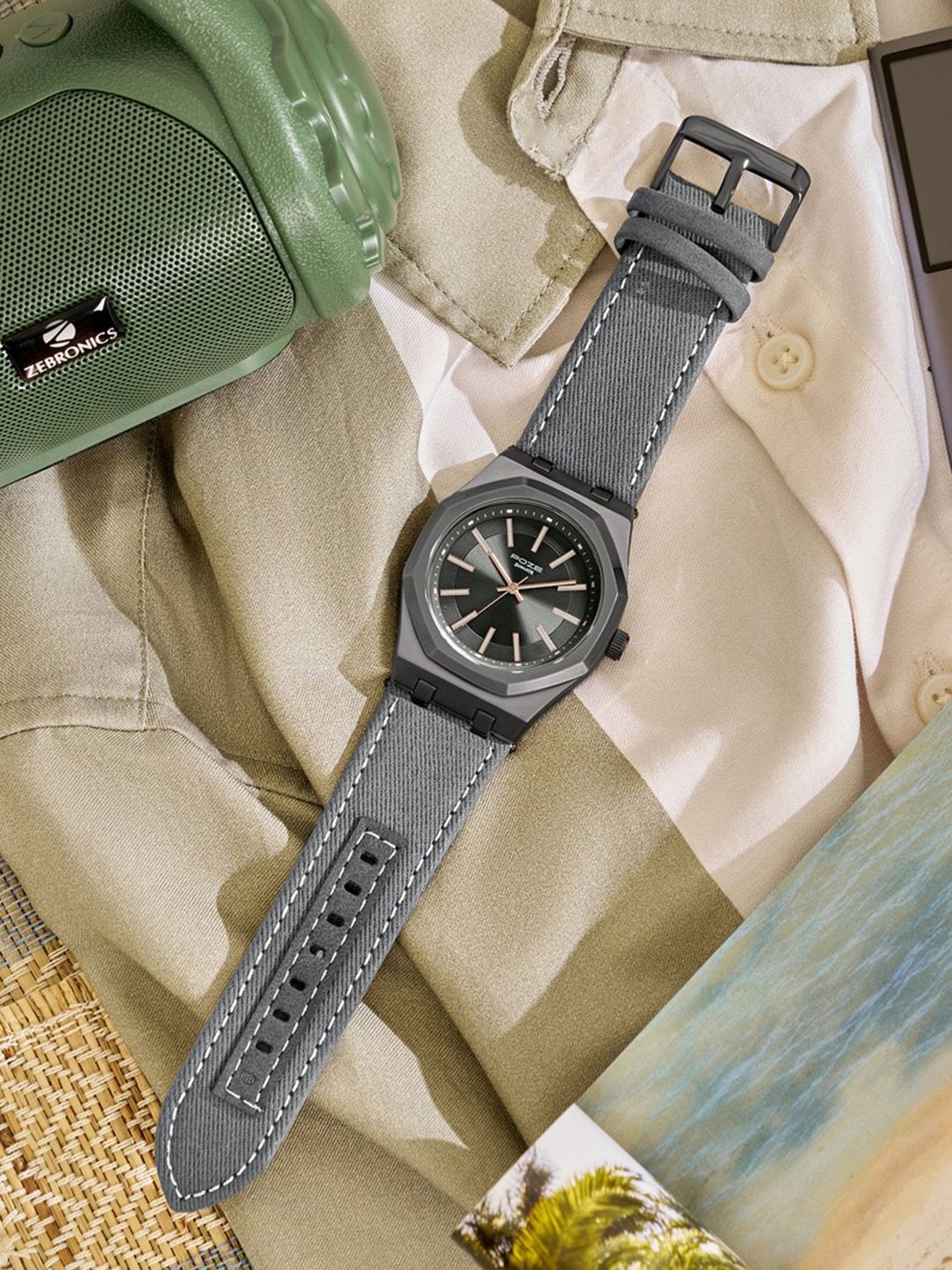 Sonata Men Poze 9 Grey Dial Analog Watch - SP70115QL01W