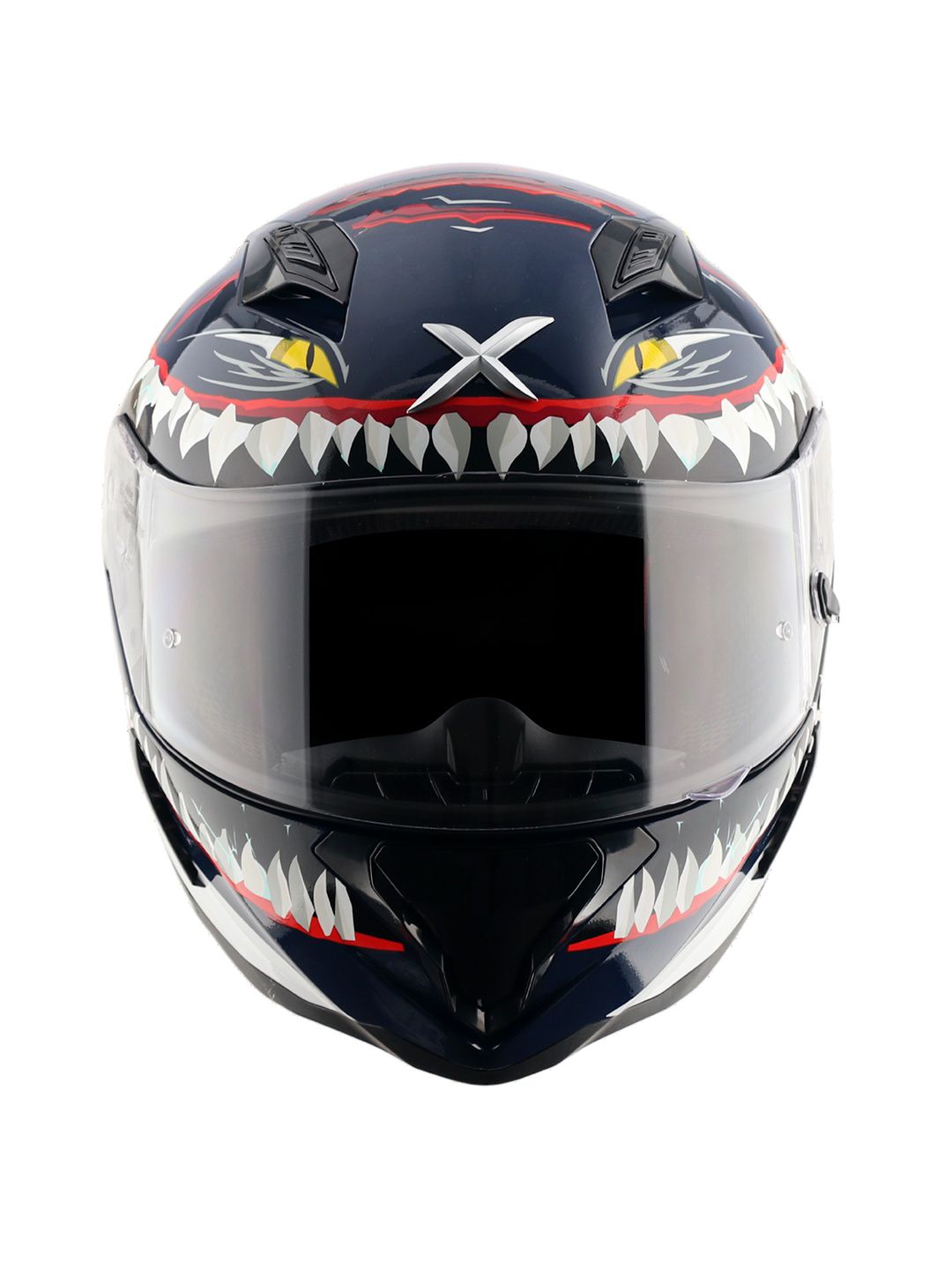 AXOR Hunter Shark Printed Scratch Resistant Full Face Helmet-picture-35