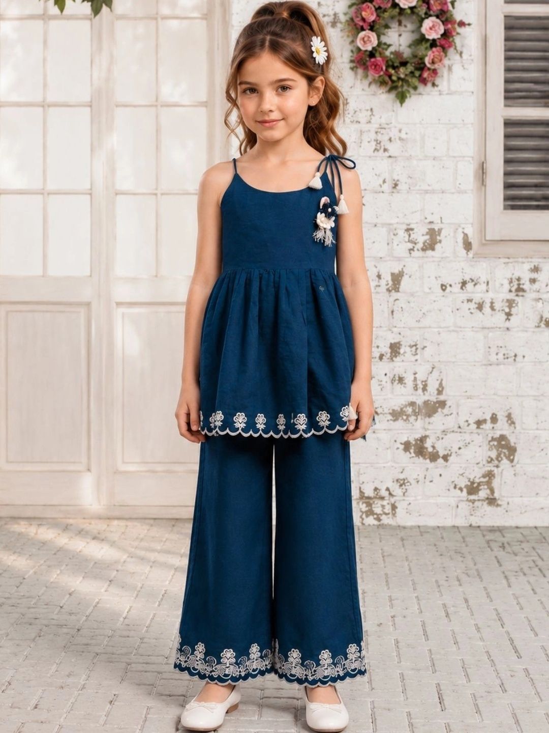 Ishti Girls Top with Palazzos-picture-12