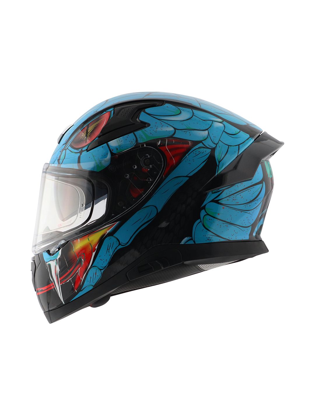 AXOR Apex Venomous Printed Scratch Resistant Full Face Riding Helmet DOT & ISI Certified-picture-17