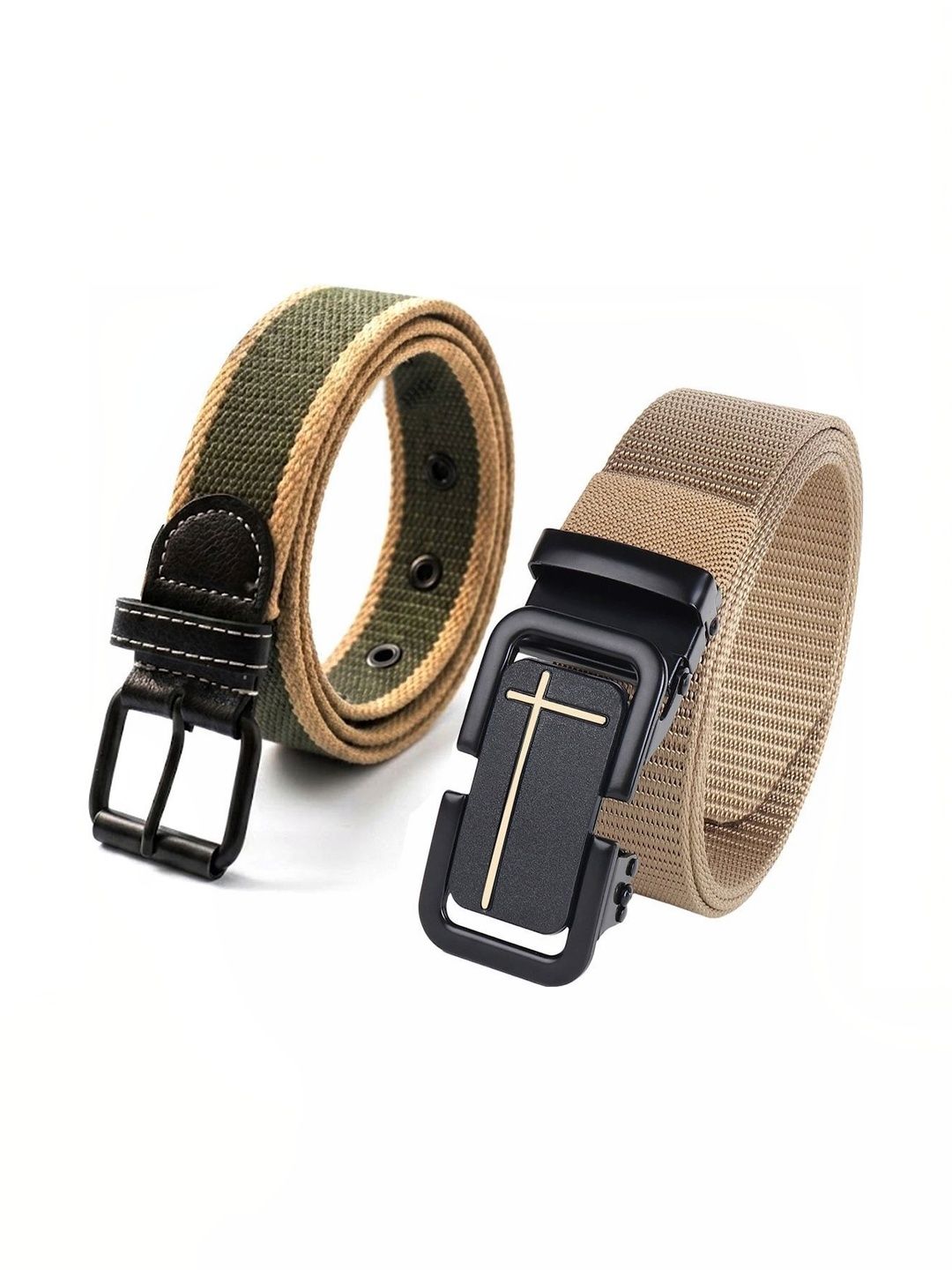 Elligator Men Striped Belt-picture-50