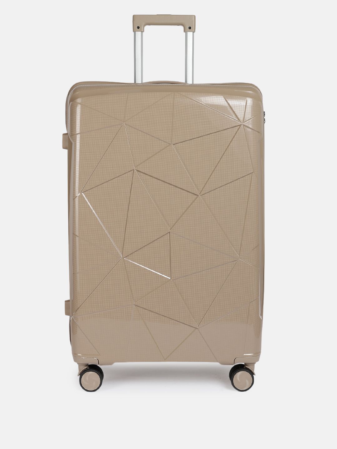 The Roadster Lifestyle Co Textured Hard-Sided Large Trolley Bag-image-44