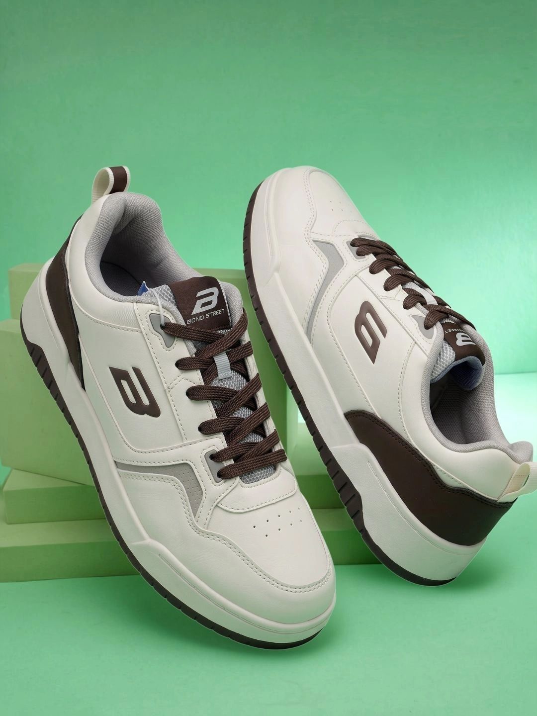 Bond Street By Red Tape Men Colourblocked PU Sneakers-picture-19