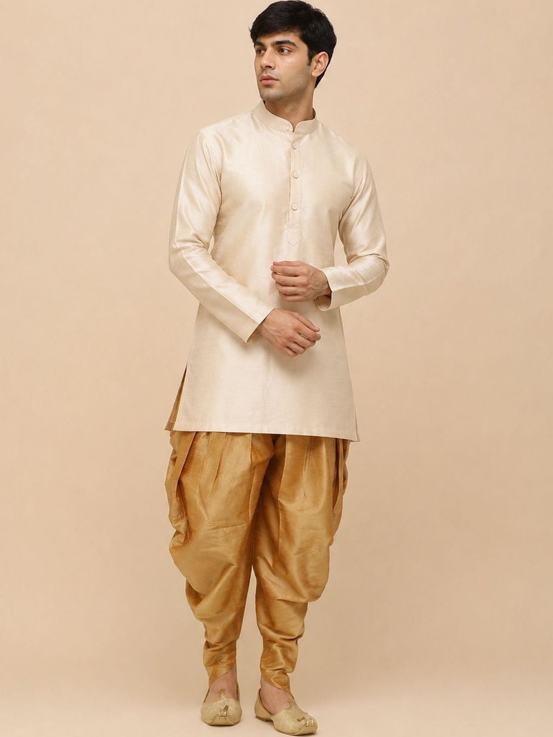 FANZI Men Silk Dhoti Pants Dhotis-picture-44