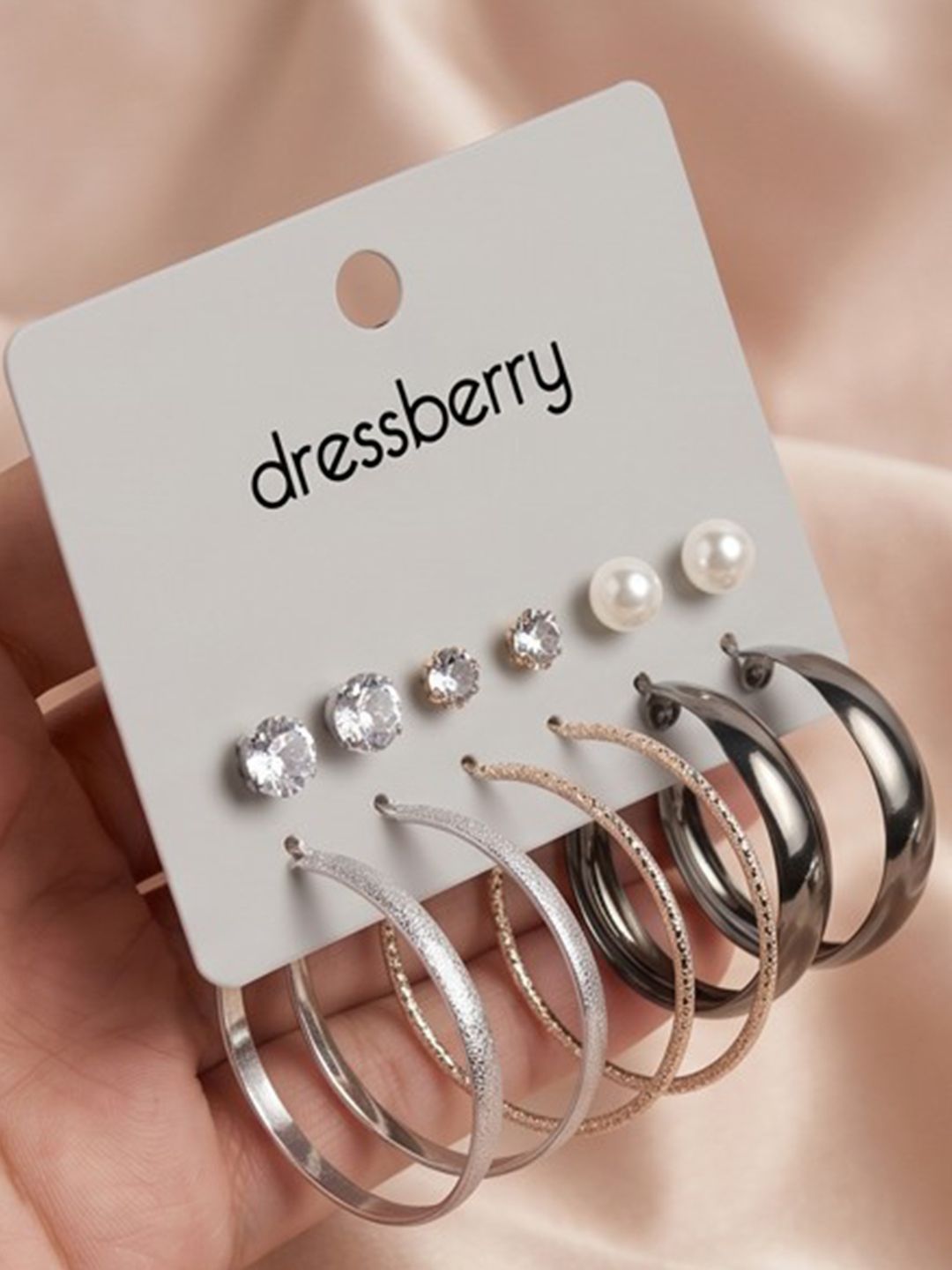 DressBerry Circular Hoop Earrings-picture-24