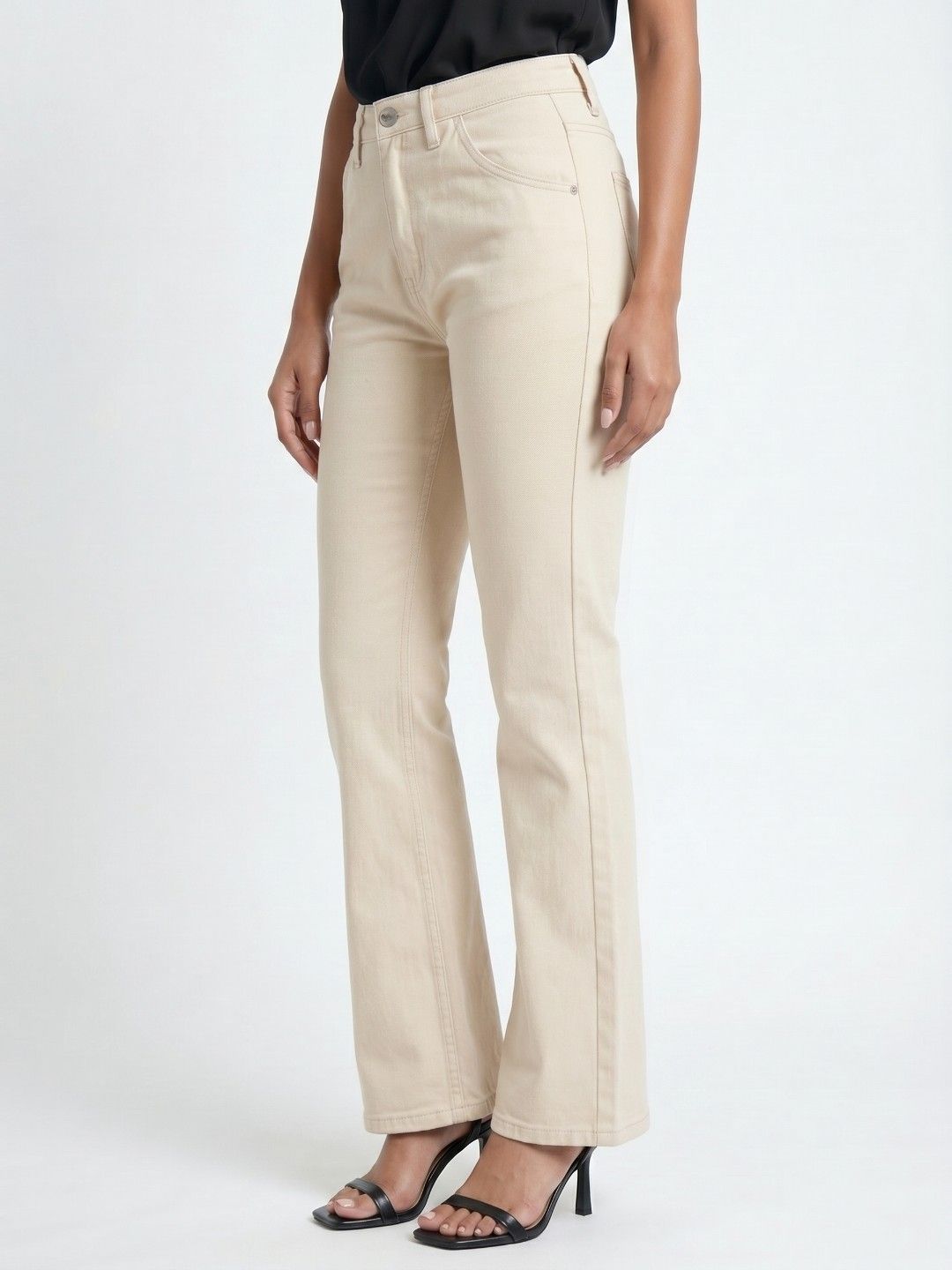 glitchez Women Wide Leg Pure Cotton Jeans-image-37