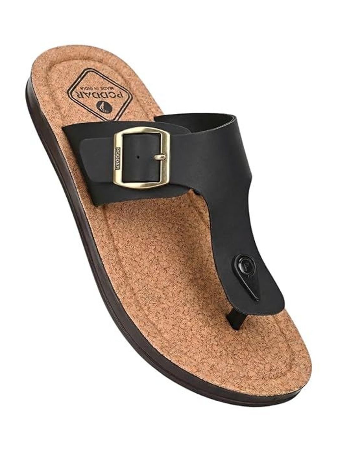 Poddar Men Open Toe Flats with Buckles-picture-11