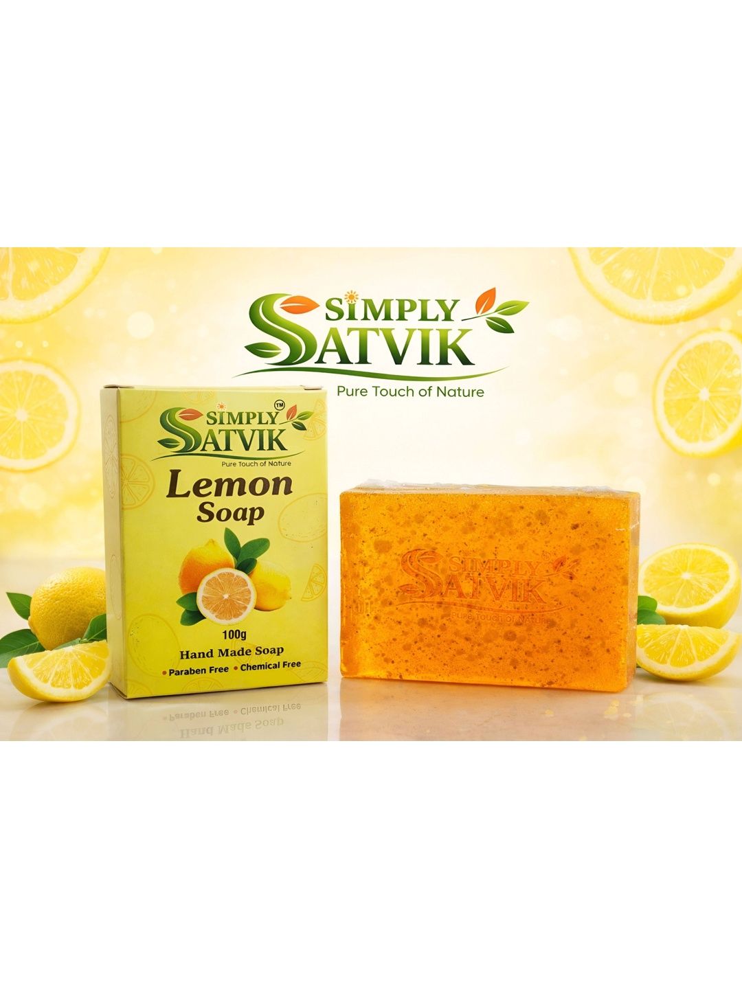 SIMPLY SATVIK Pure Touch Lemon Soap - 100 g-picture-40