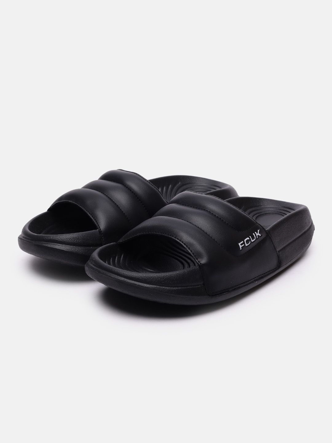 FCUK Men Textured Sliders-image-31