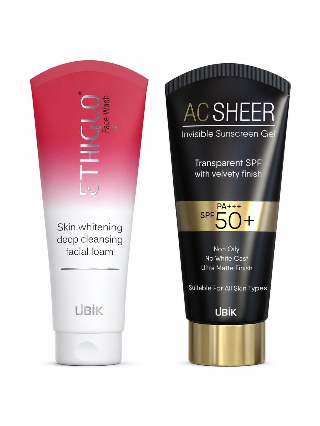 ETHIGLO Set Of 2 Foam Face Wash - 70 g & SPF 50+ Sunscreen - 50 g-image-3