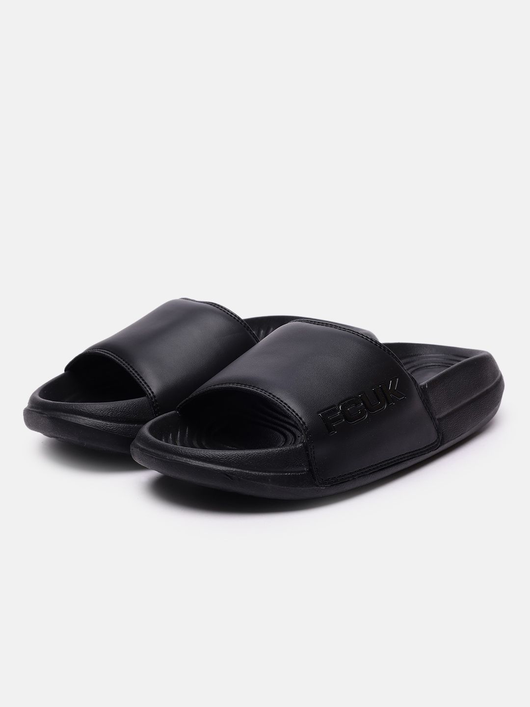 FCUK Men Textured Sliders-picture-43
