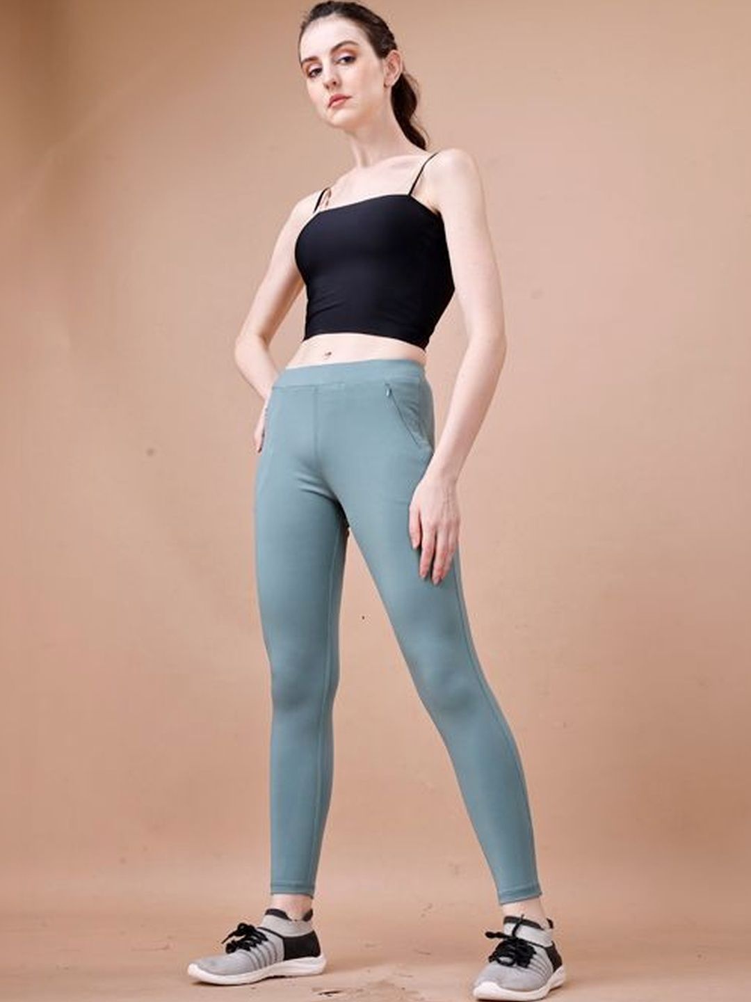 ENRIZZ Women Skinny Fit Seamless Rapid-Dry Antimicrobial Yoga Tights-picture-37