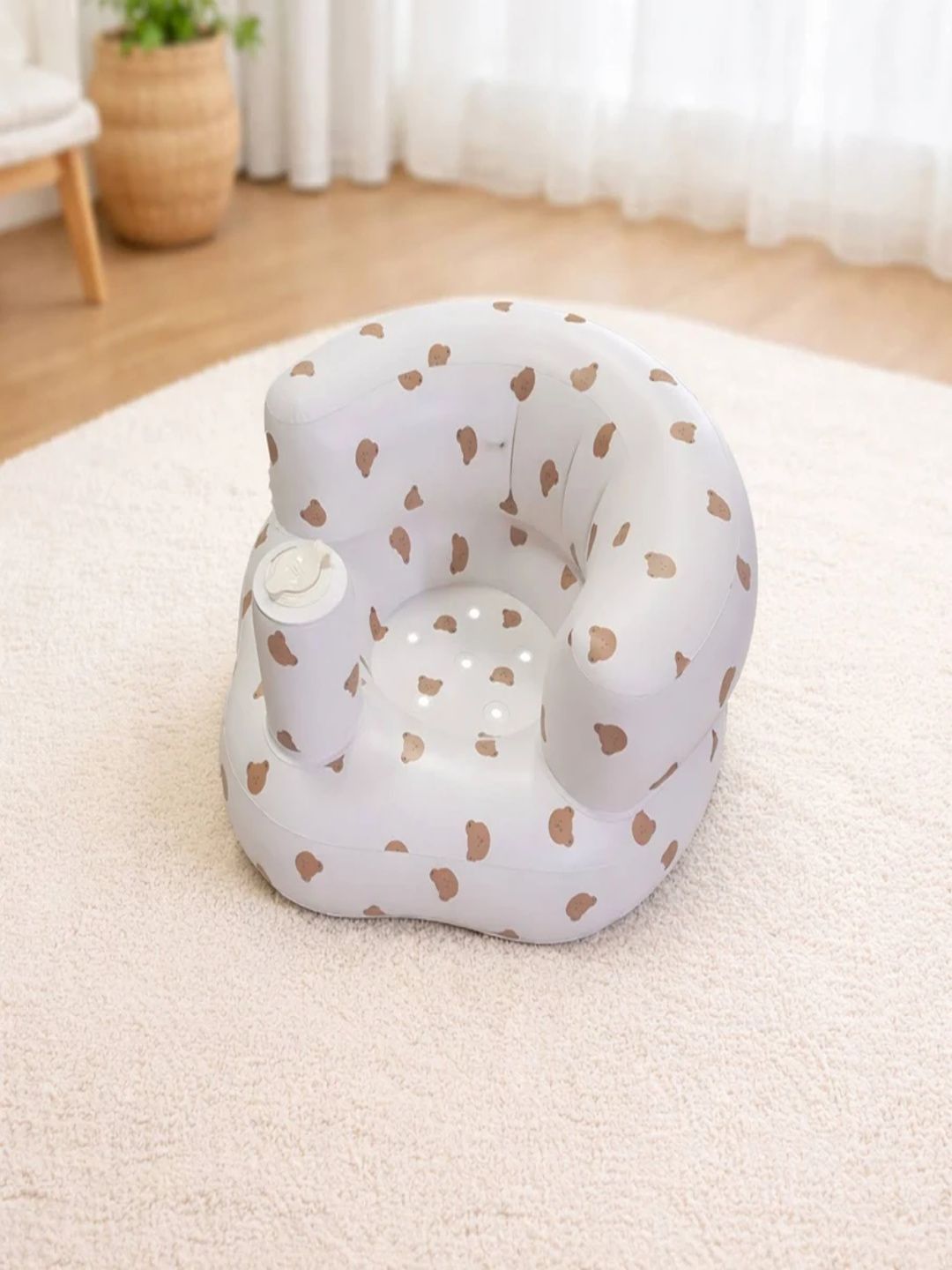 ARCADE TOYS White & Yellow Printed Inflatable Baby Chair-picture-38