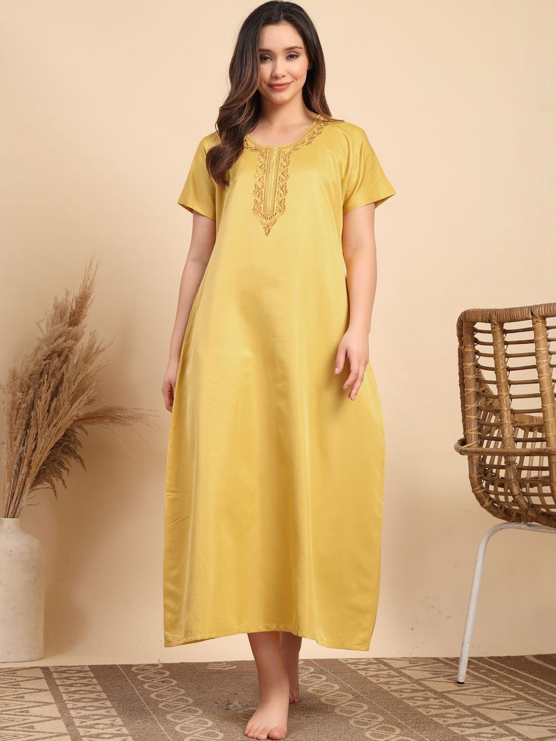 ETC Embroidered Maxi Nightdress-picture-12