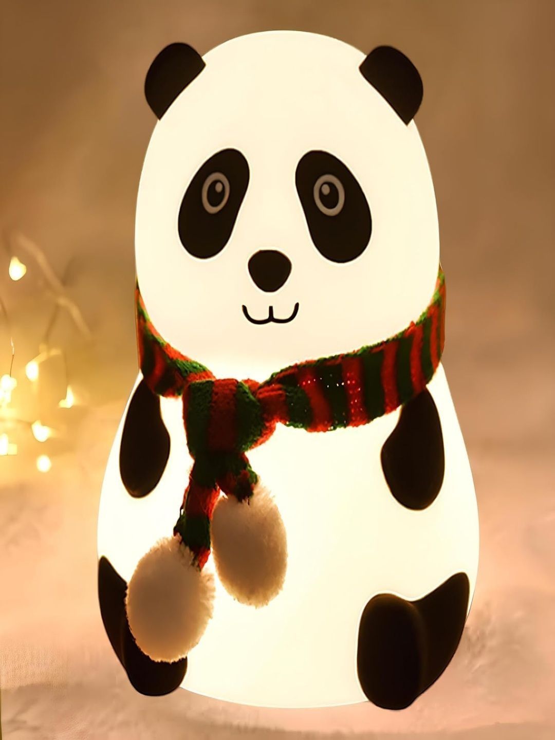 ARCADE TOYS White & Black Textured Silicone Panda Night Table Lamp-picture-20
