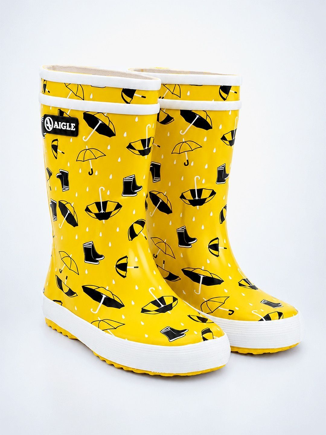 Little Surprise Box Kids Waterproof Round Toe Slip-On Rain Boots-picture-45