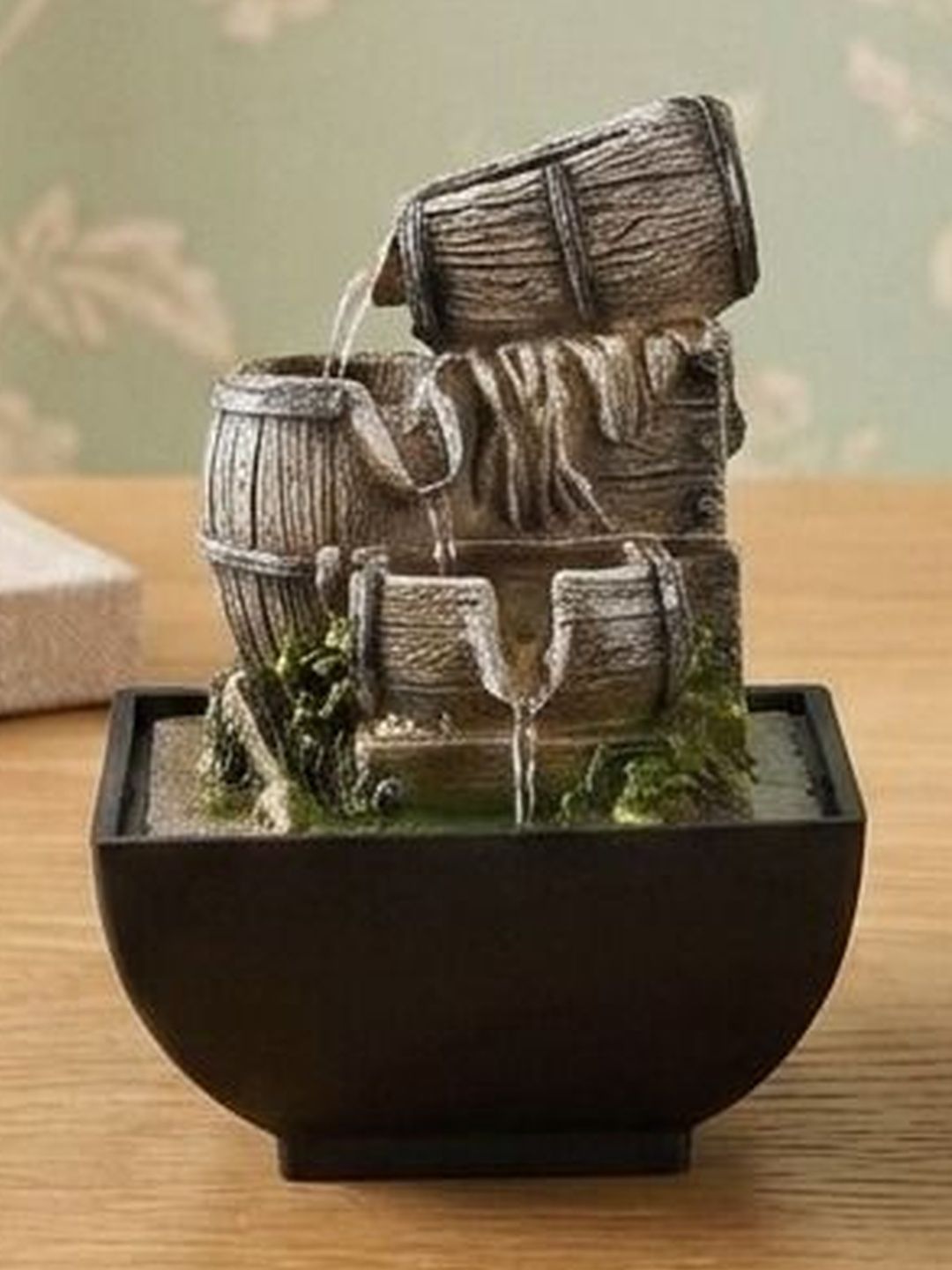 THE SACRED GIFTS Multi Natural Stone Indoor Small Fountains-image-3