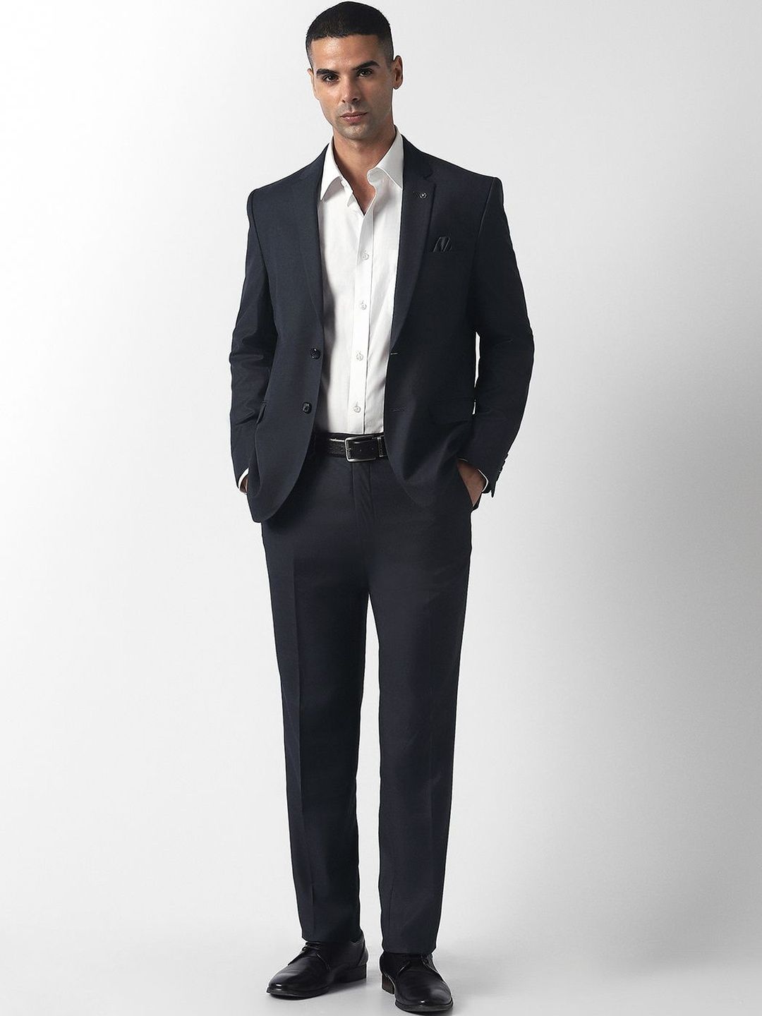 Van Heusen Notched Lapel Slim Fit 2 Piece Blazer & Trousers Suit-picture-31