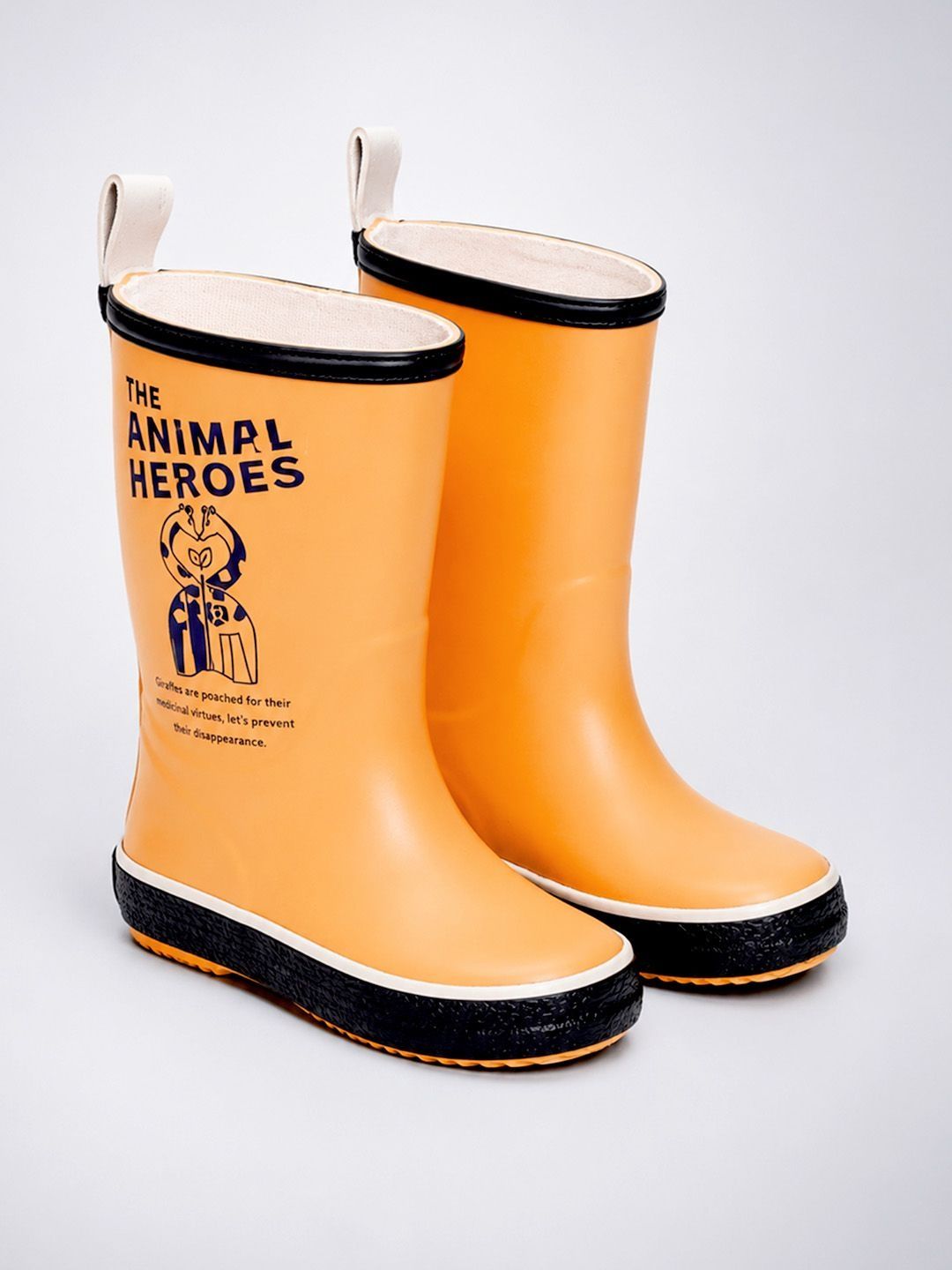 Little Surprise Box Kids Waterproof Round Toe Slip-On Rain Boots-picture-26