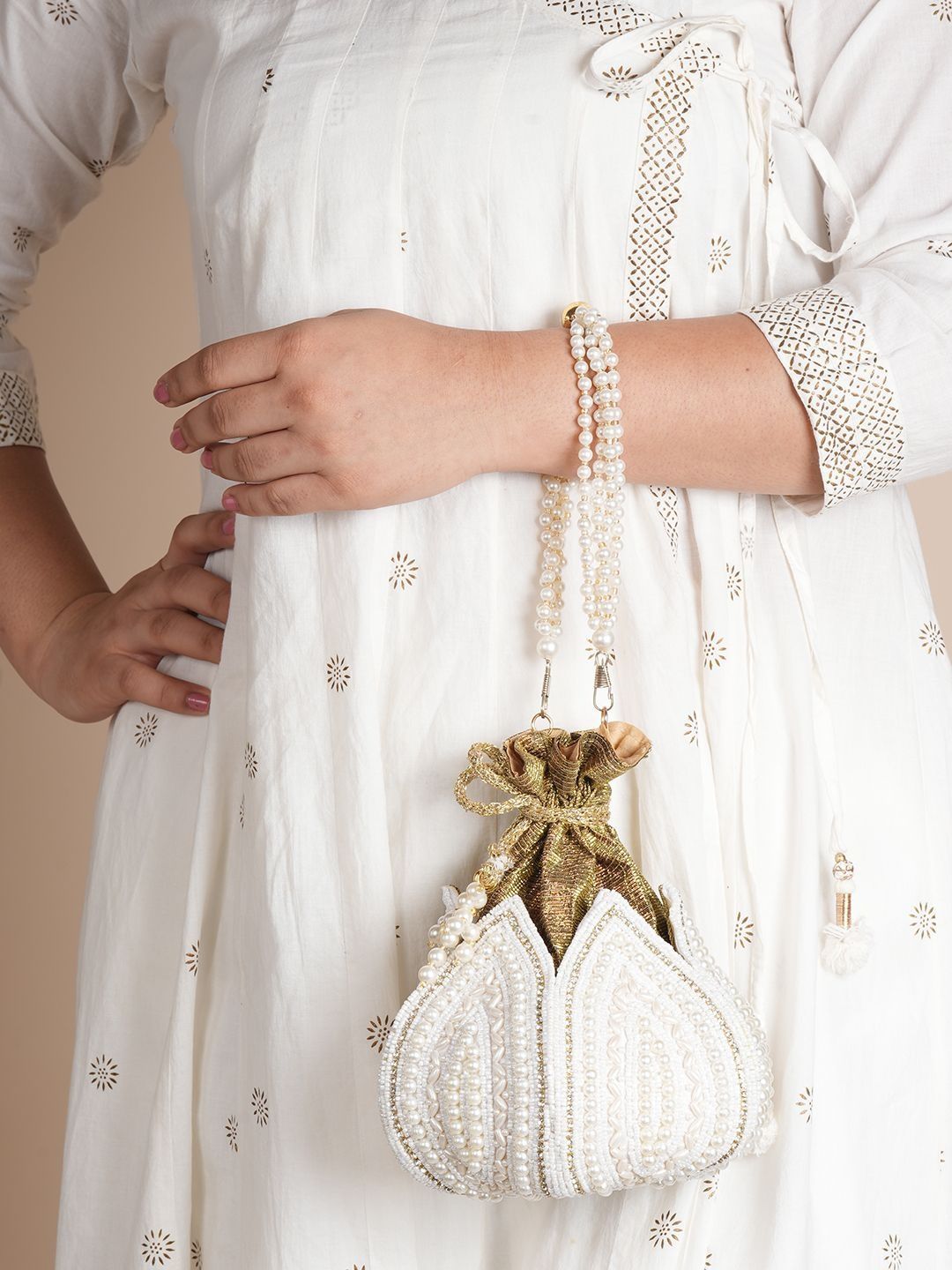 Anouk Embellished Potli Clutch-picture-46