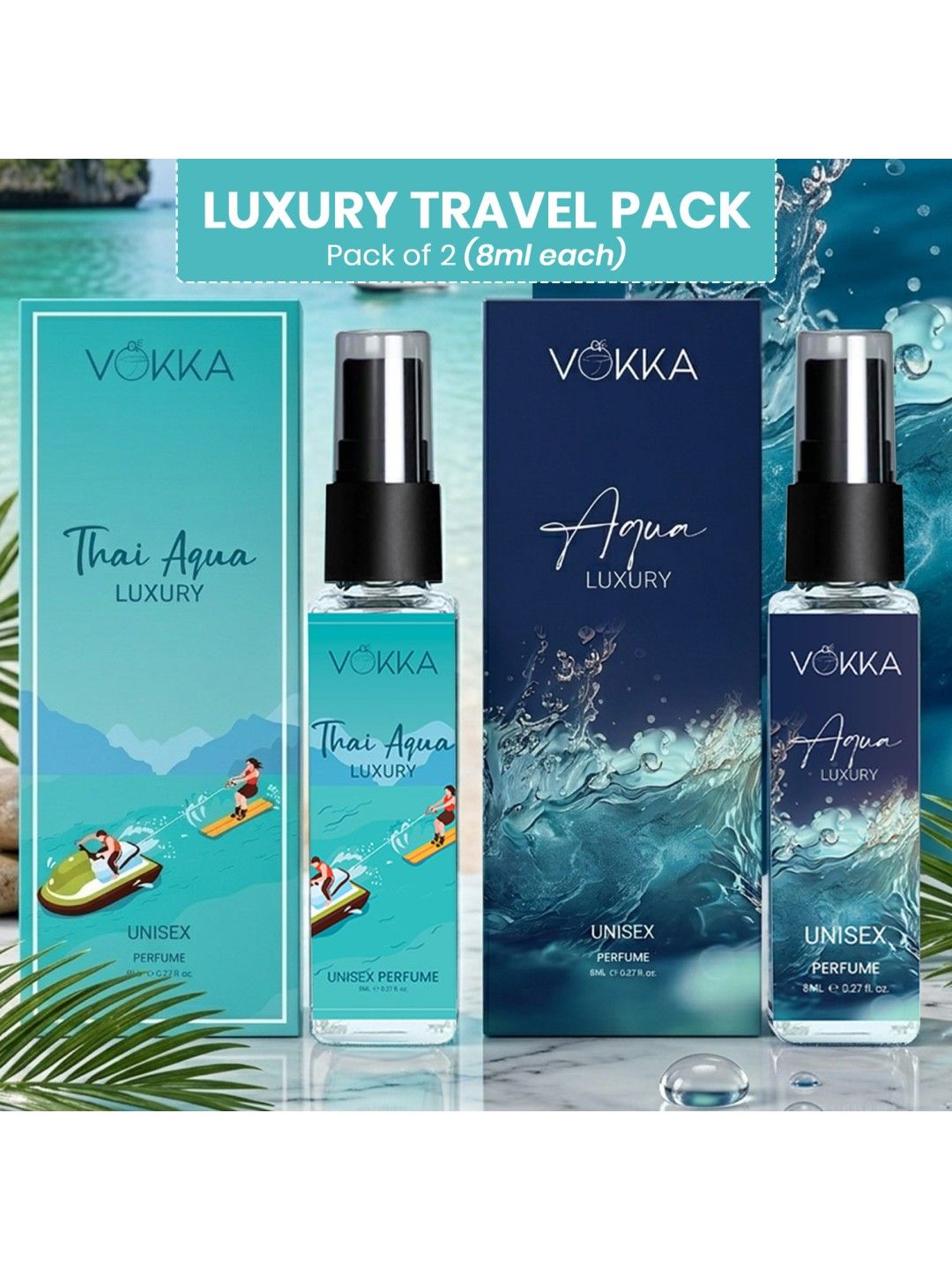 VOKKA Set Of 2 Pocket Long Lasting Perfume Thai Aqua & Aqua Eau De Perfum - 8ml Each-picture-38