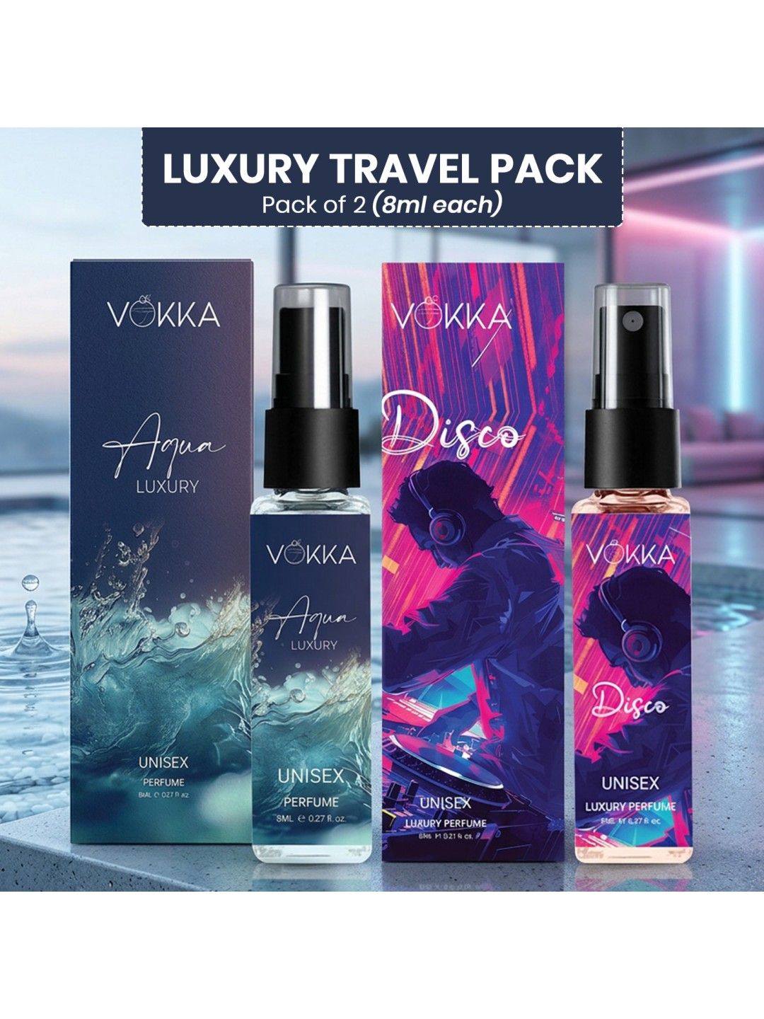 VOKKA Set Of 2 Aqua & Disco Eau De Perfum - 8 ml Each-picture-20