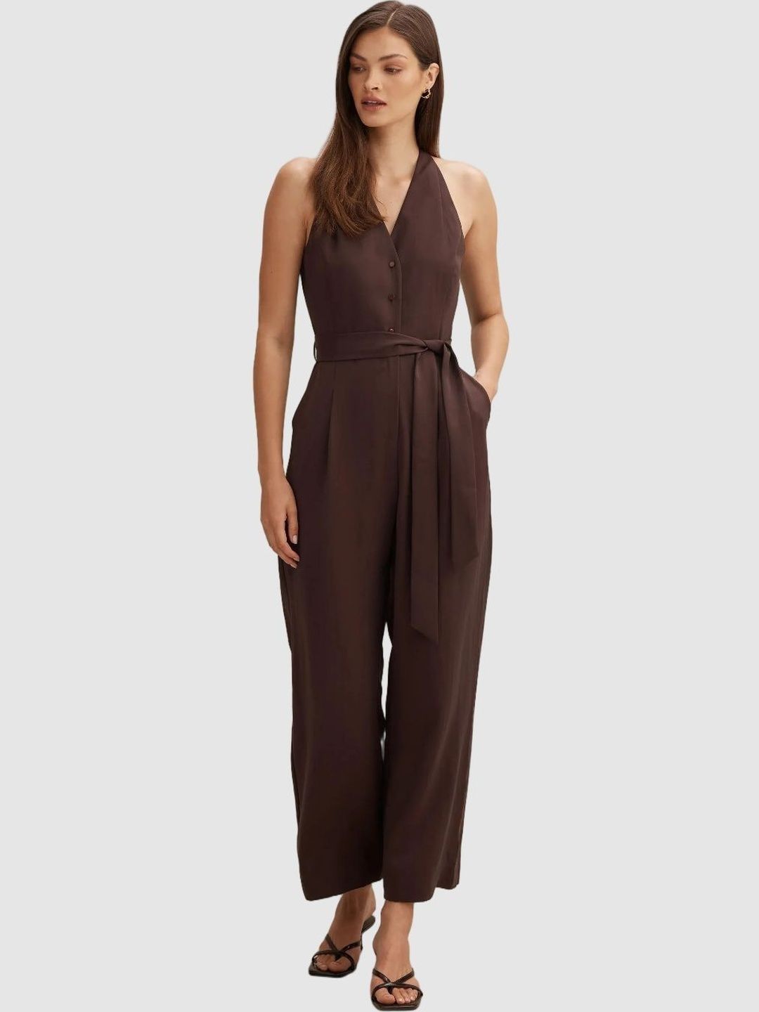 Forever New Halter Neck Basic Jumpsuit-image-38
