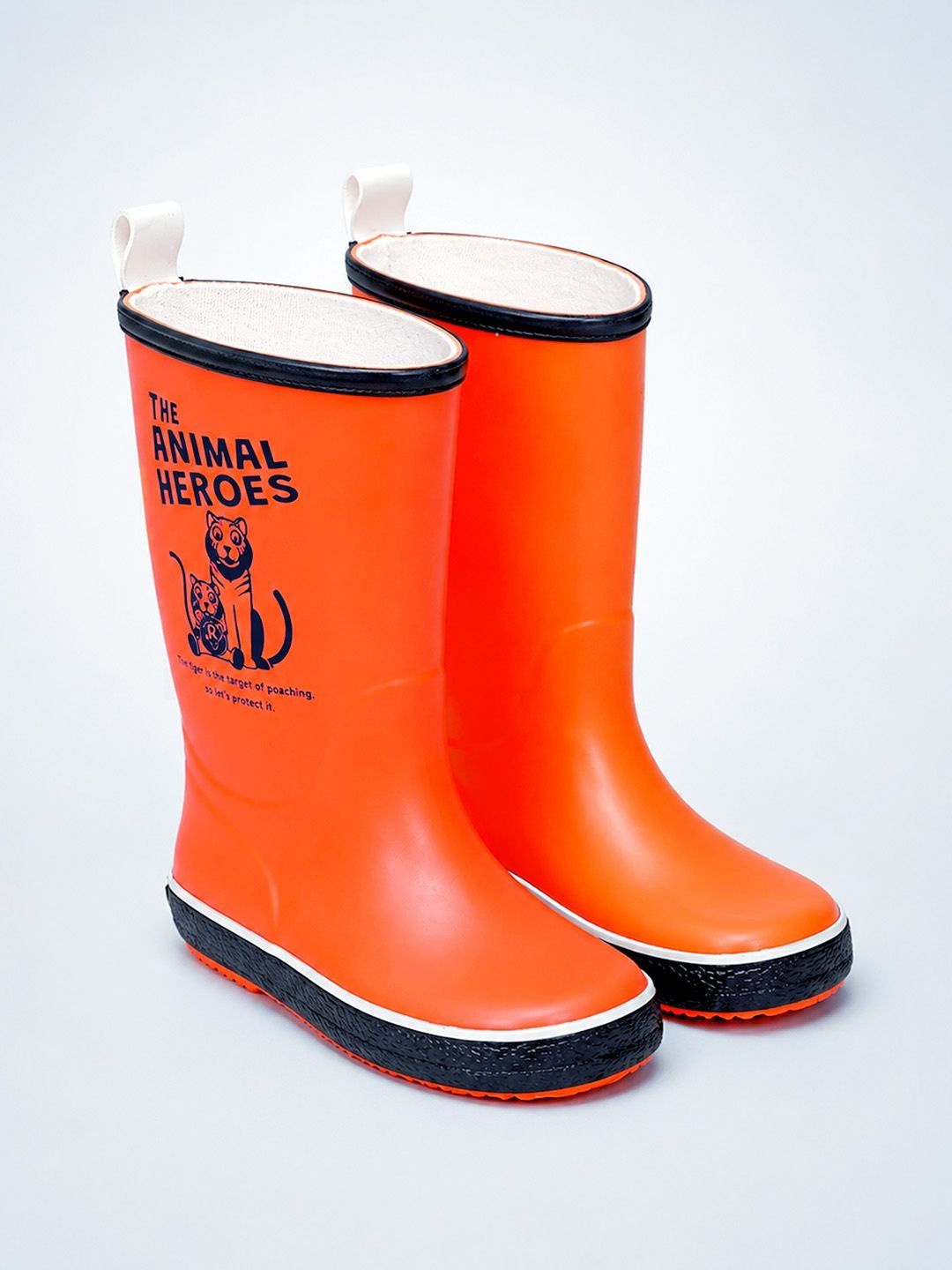 Little Surprise Box Kids Waterproof Round Toe Slip-On Rain Boots-picture-11