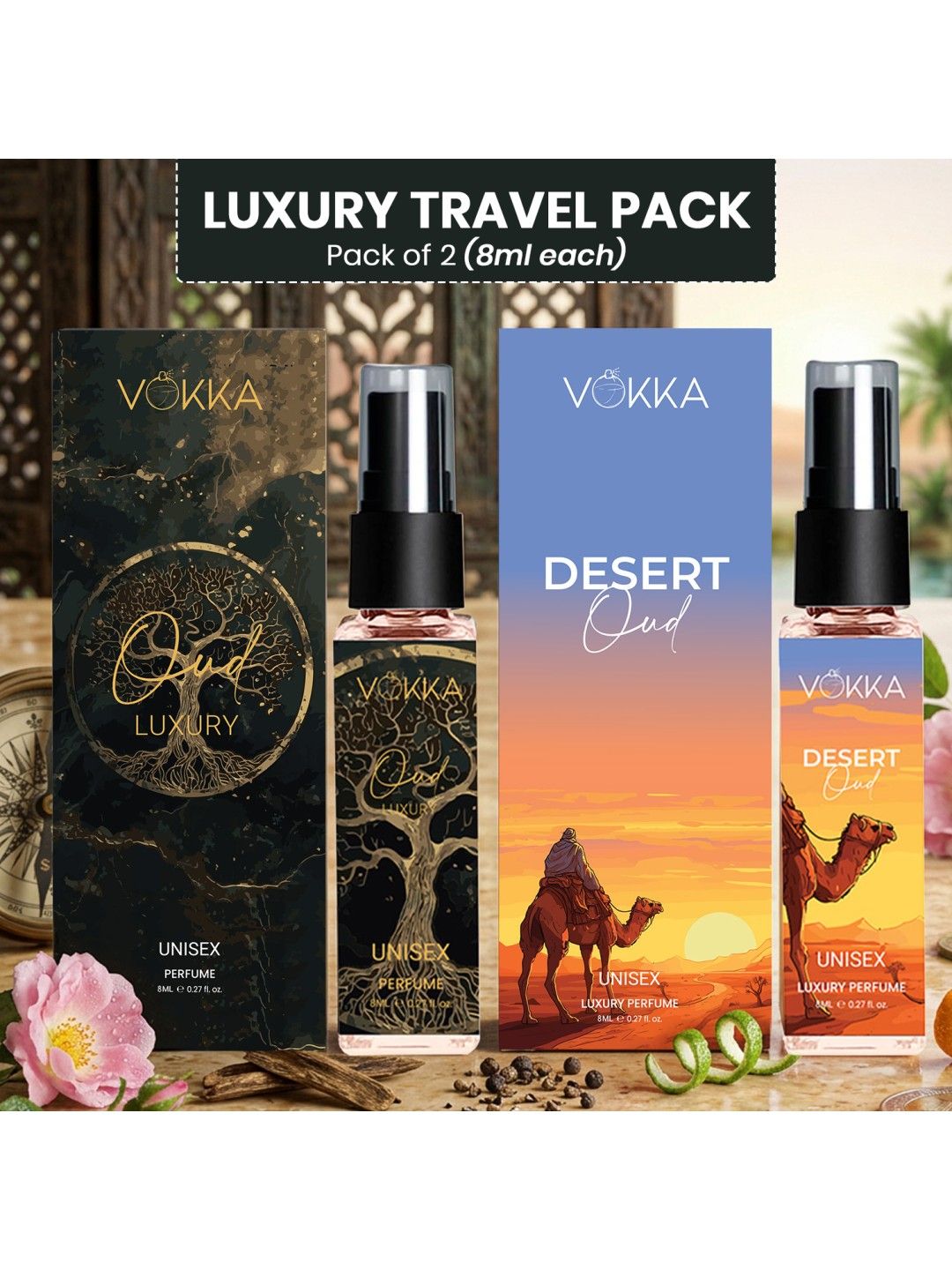 VOKKA Set Of 2 Oud & Desert Oud Eau De Perfum - 8 ml Each-picture-19