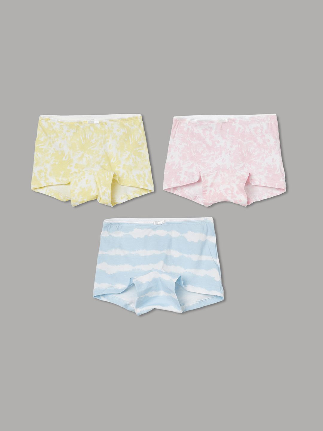 Fame Forever by Lifestyle Girls Pack of 3 Printed Cotton Blend Boy Shorts-picture-39