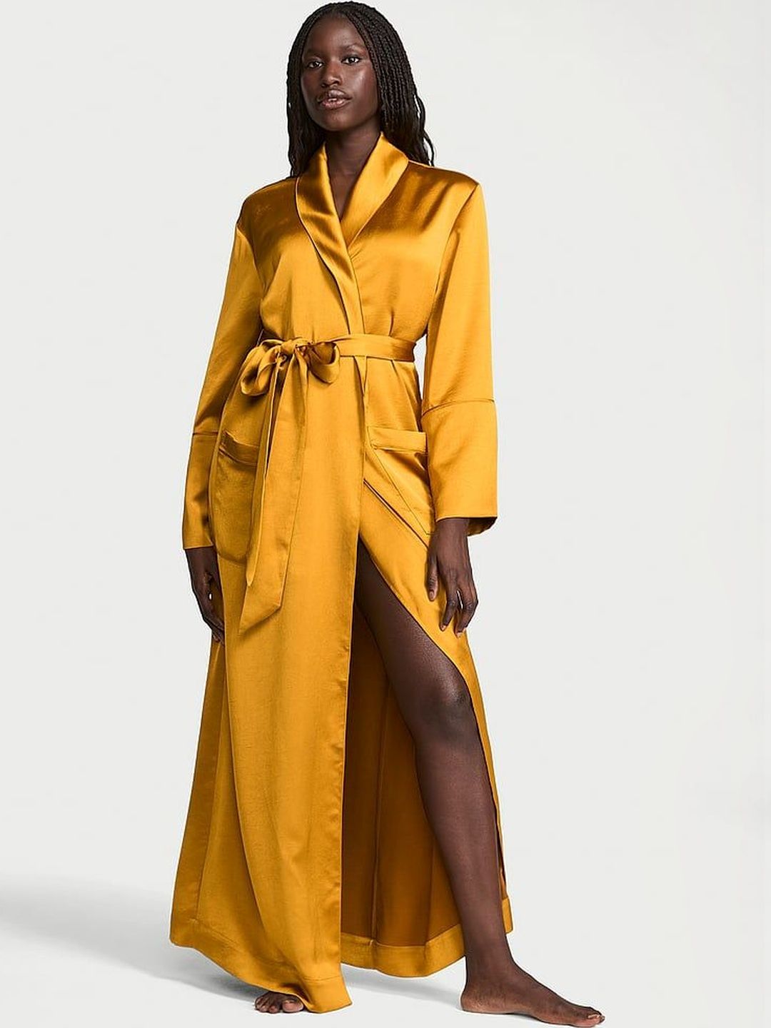Victoria's Secret Long Sleeve Maxi Robe With Waist Belt-picture-20