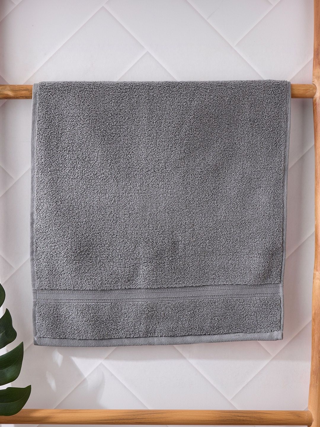 Home Centre Grey Cotton 500 GSM Hand Towels-image-23