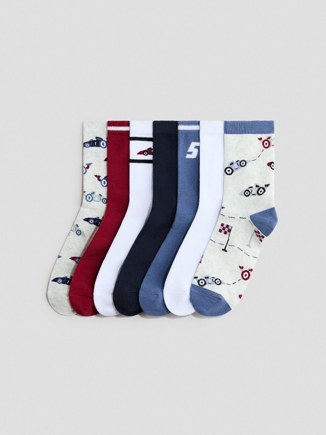 H&M Boys Patterned Ankle Length Socks-picture-39