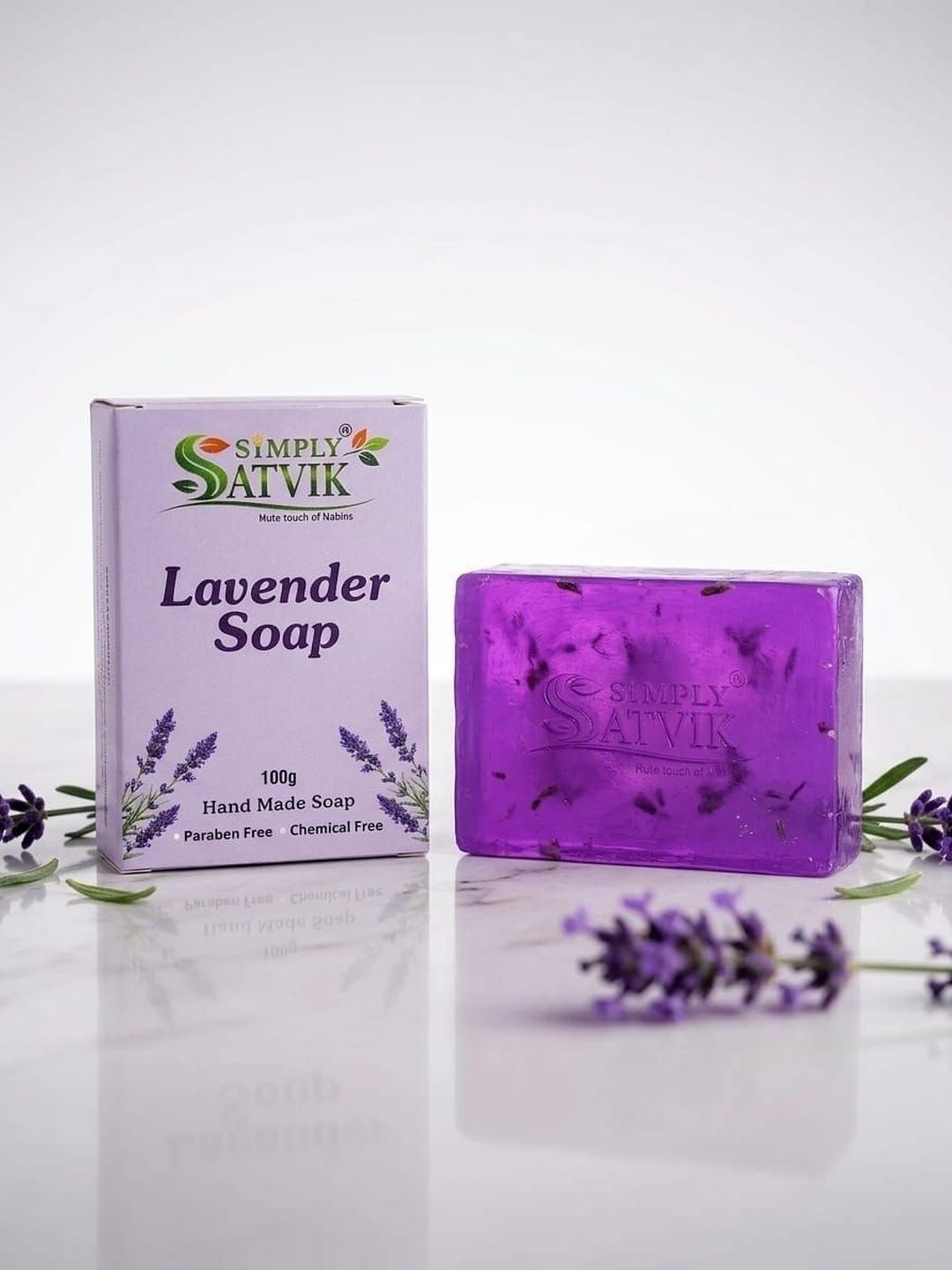 SIMPLY SATVIK Pure Touch Lavender Soap - 100 g-picture-51